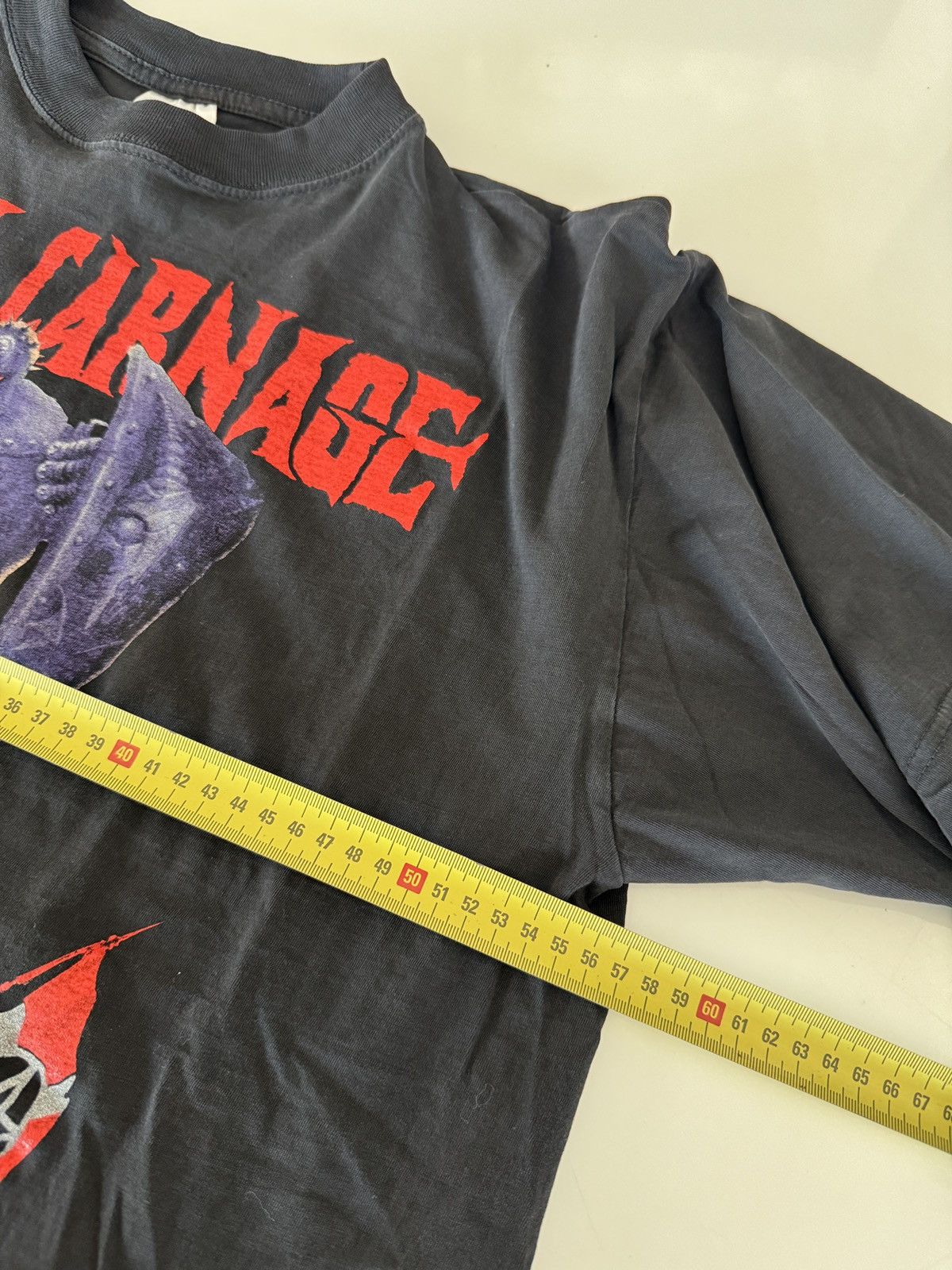 Band Tees *RARE* 90s VINTAGE BAND TEE METAL RITUAL CARNAGE KNIGHT EURO Size US XL / EU 56 / 4 - 6 Thumbnail