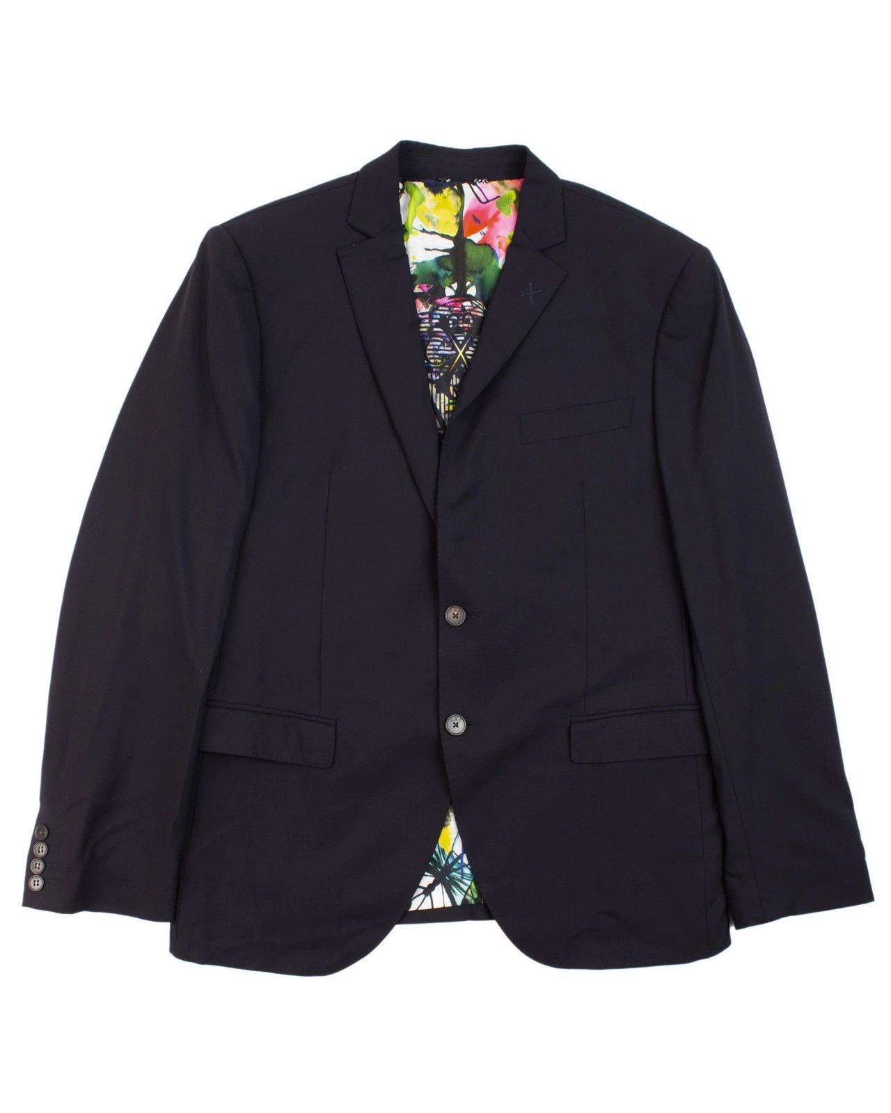 Christian Lacroix Christian Lacroix 2-Button Wool Blazer Jacket Navy Size L Size 52R - 1 Thumbnail