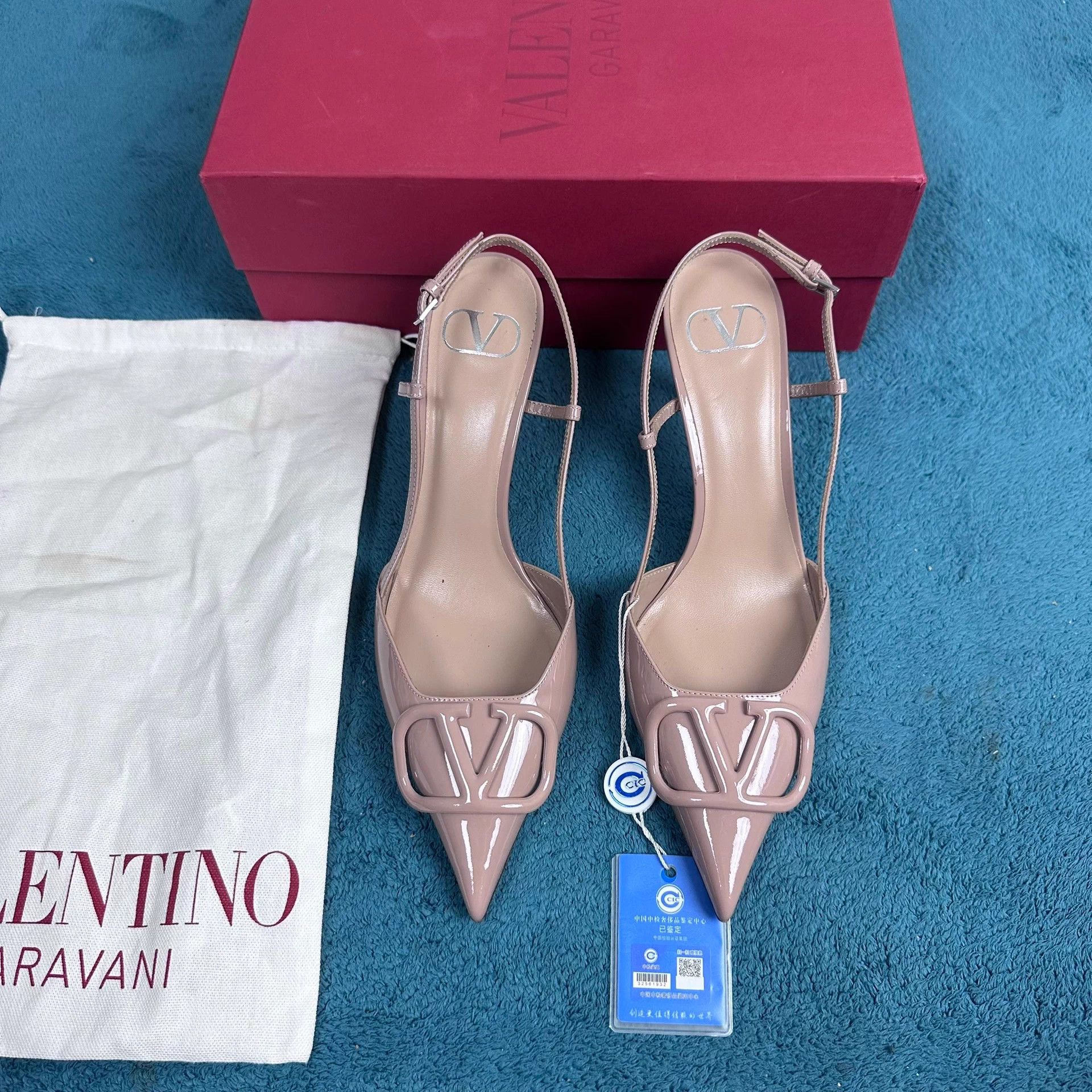 Valentino Valentino Cinnamon Pink Patent Stiletto Pump 39 Size US 8.5 / IT 38.5 - 1 Thumbnail