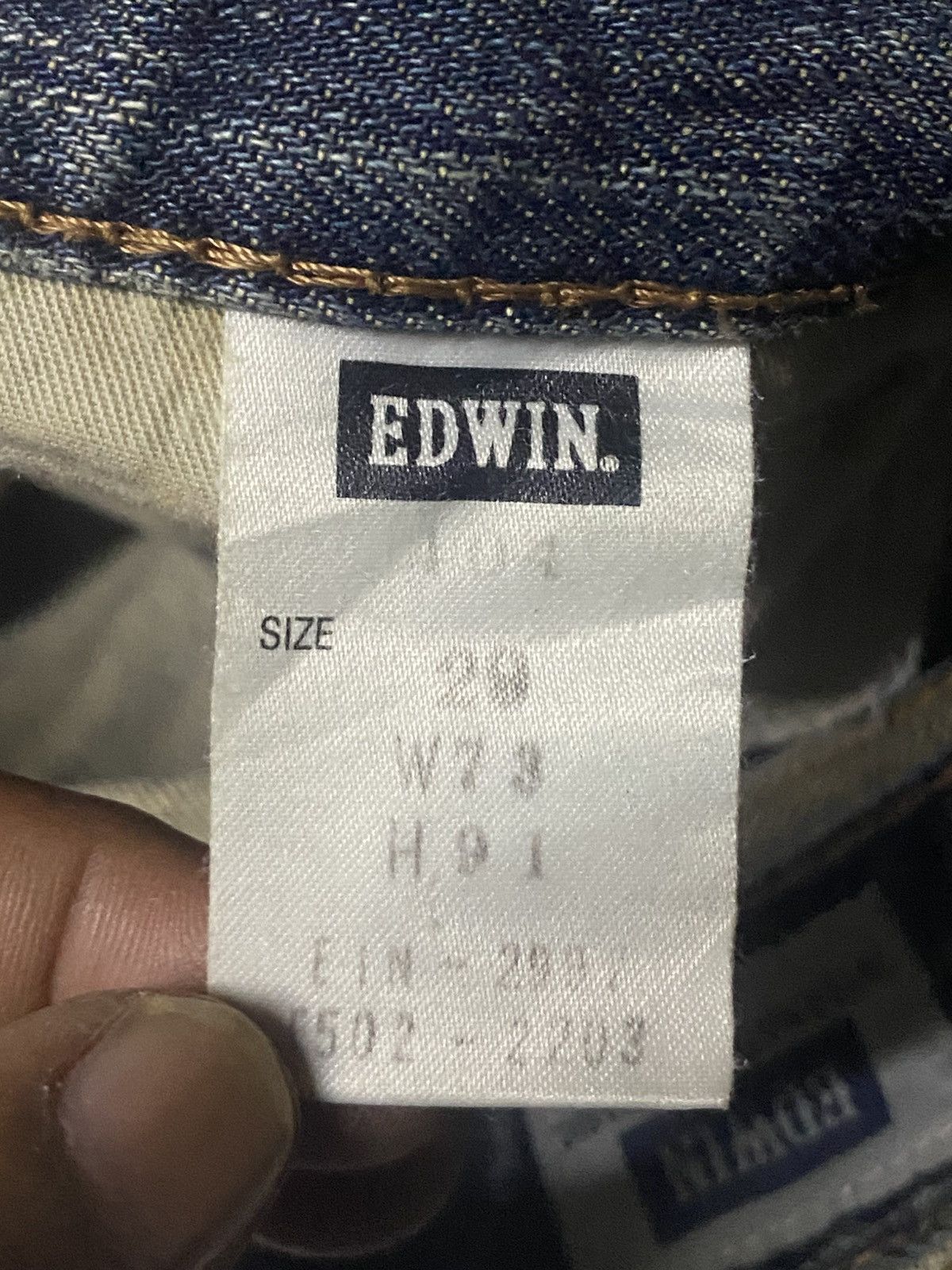 Japanese Brand Vintage Edwin International Basic Mud Wash Distressed Jeans Size US 31 - 19 Thumbnail