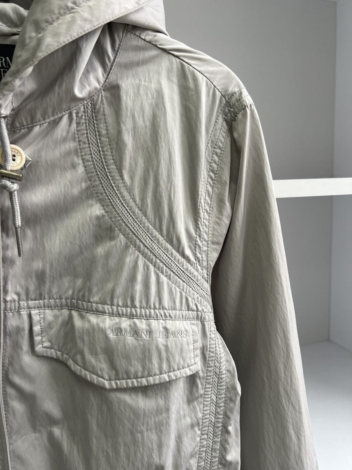 Armani × Designer × Vintage Vintage Armani Jeans Women’s Luxury Coat Jacket Size M / US 6-8 / IT 42-44 - 8 Thumbnail