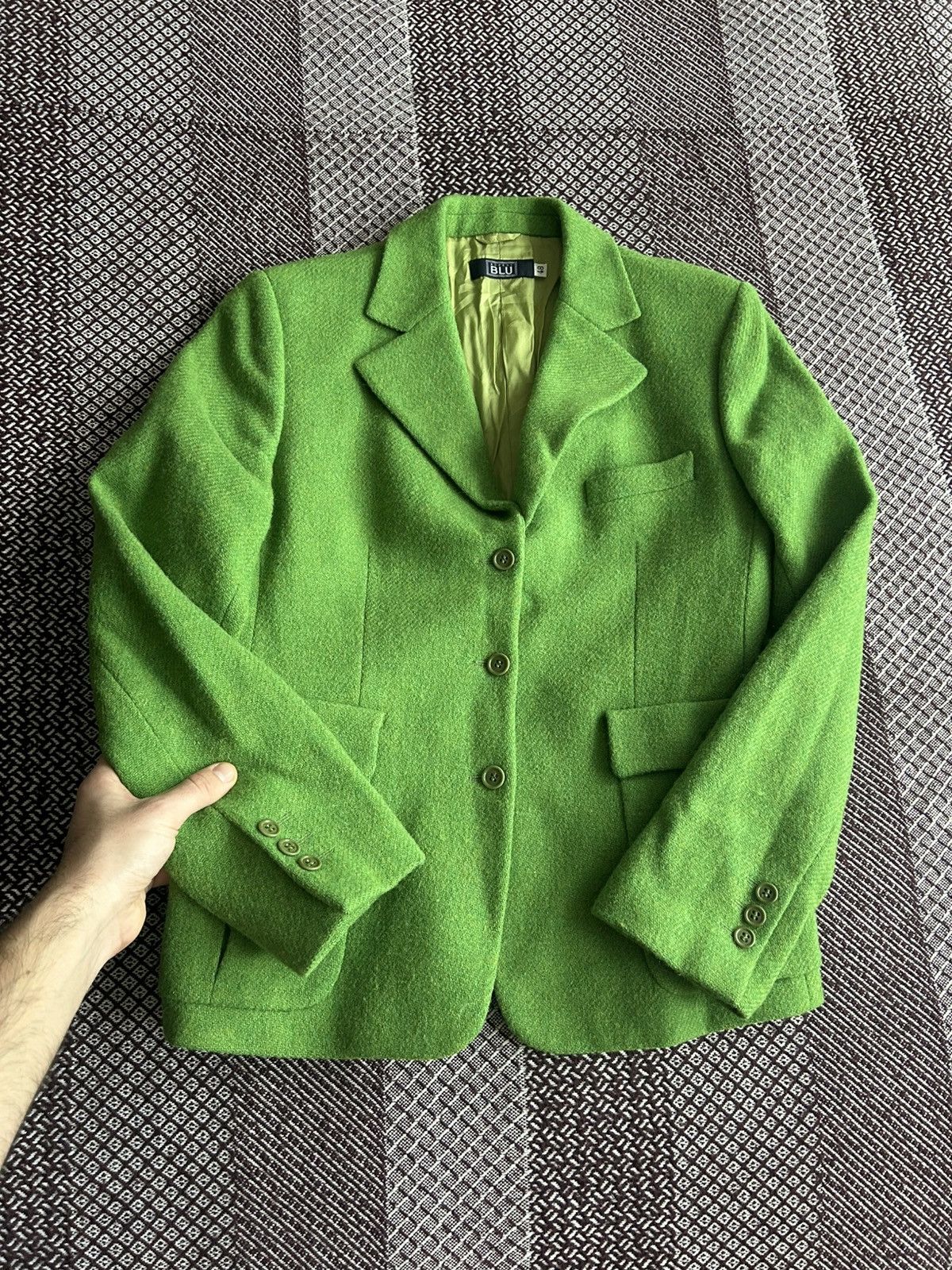 Aspesi Vintage Alberto Aspesi Blu Wool Blazer Women Solid Style 48 Size M / US 6-8 / IT 42-44 - 9 Thumbnail