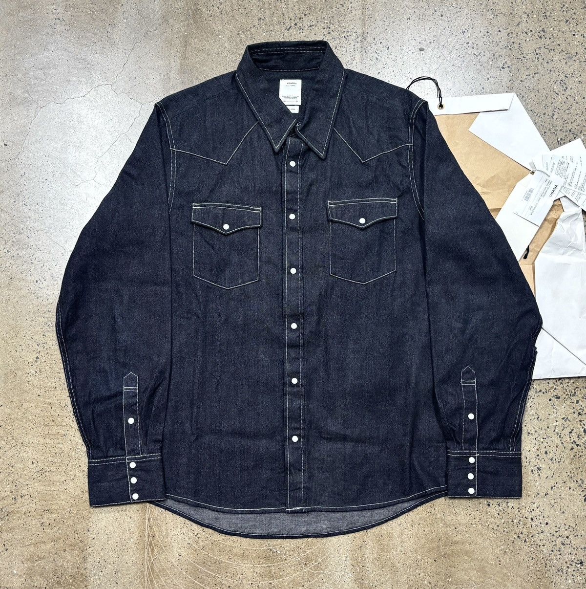 Visvim VISVIM 23SS SOCIAL SCULPTURE SHIRT MUD OVERDYE Size US L / EU 52-54 / 3 - 1 Thumbnail