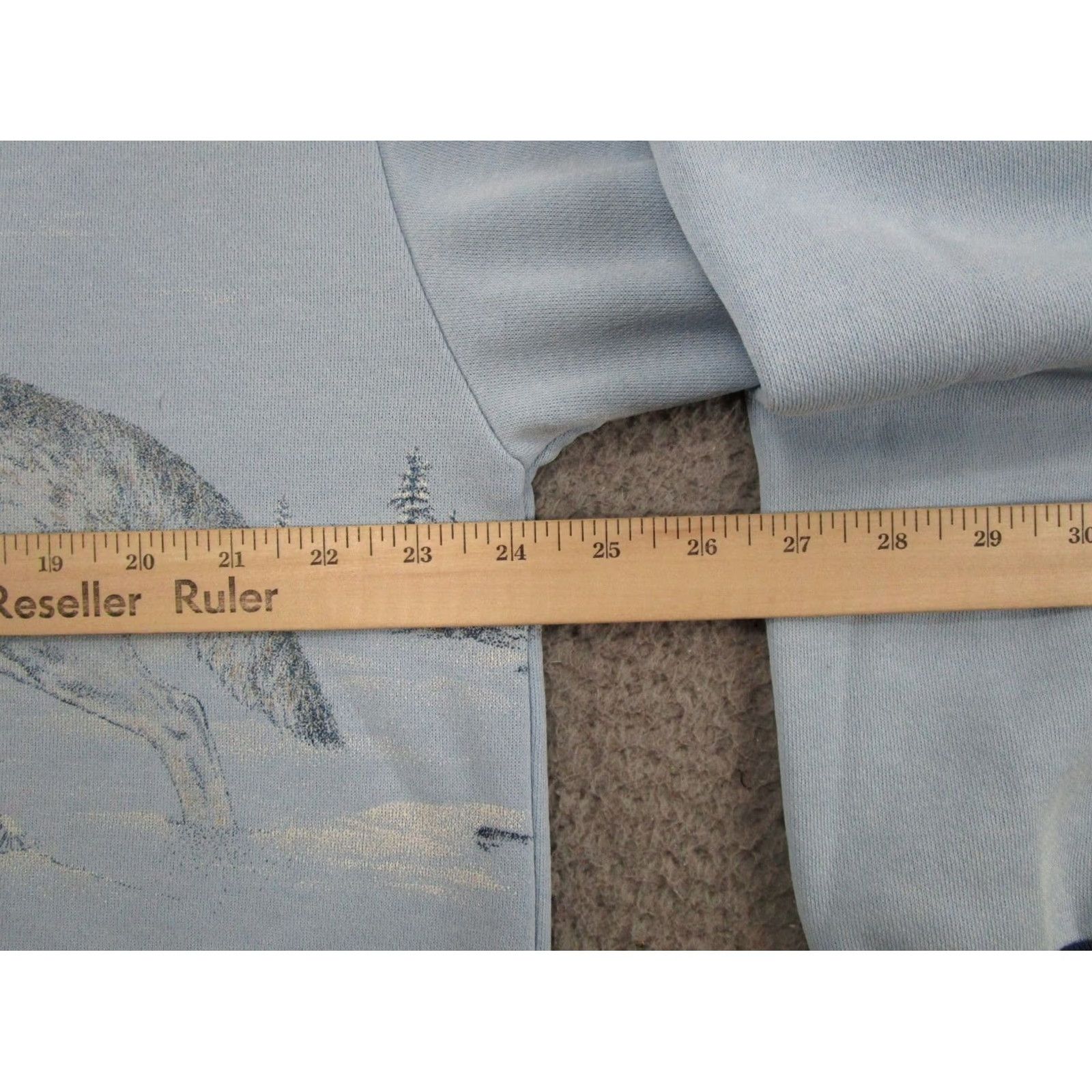 Vintage Vintage Artisan Wolf Graphic Henley Sweatshirt Blue Men's L 90s Sports Hooded Sweatshirt Size US L / EU 52-54 / 3 - 7 Thumbnail
