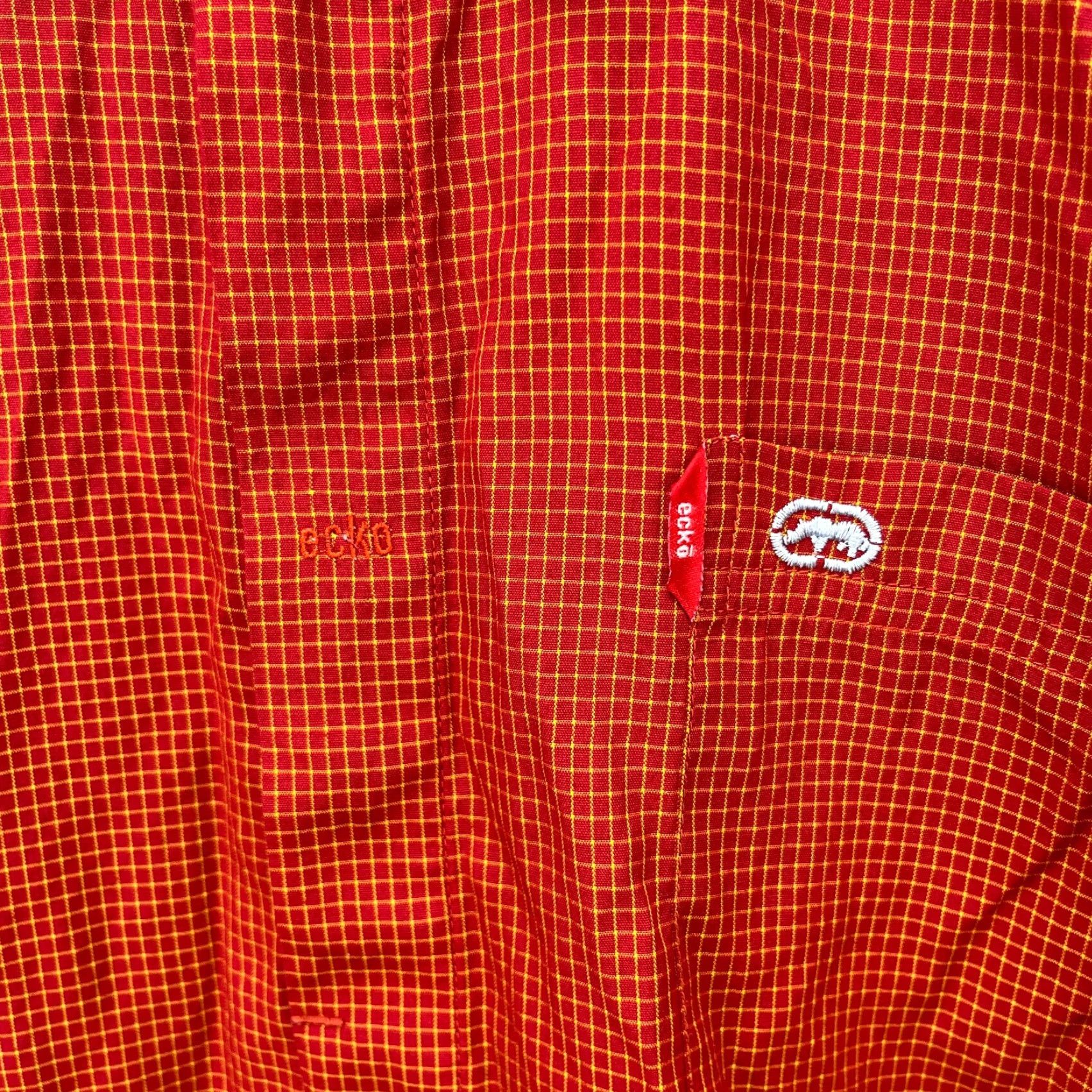 Ecko Unltd. VINTAGE Ecko Unltd Button-Up Short Sleeve Shirt 2XL Red 90s Hip Hop Shirt Mens Size US XXL / EU 58 / 5 - 3 Thumbnail