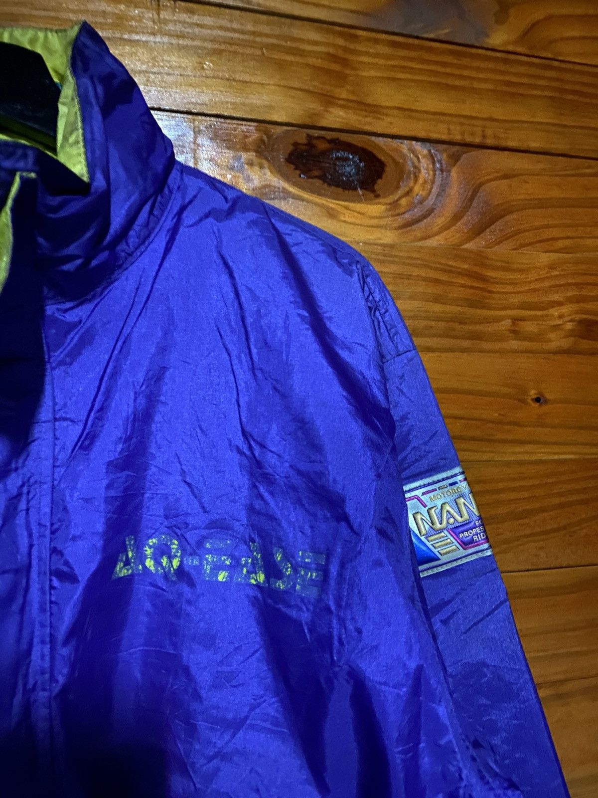 Japanese Brand Vintage NANKAI Motorcycle Racing Jacket Purple Windbreaker Size US L / EU 52-54 / 3 - 9 Thumbnail