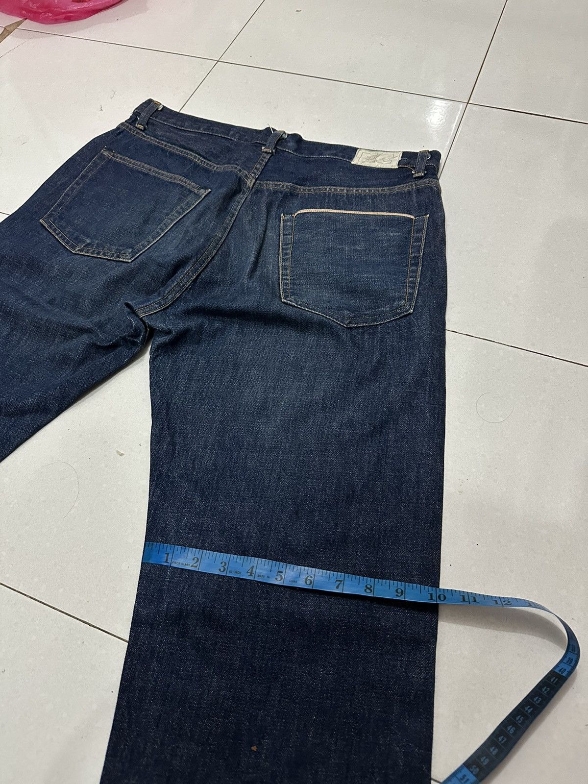Electric Cottage VTG EC Good Enough Selvedge Distress Denim Size US 36 / EU 52 - 19 Thumbnail