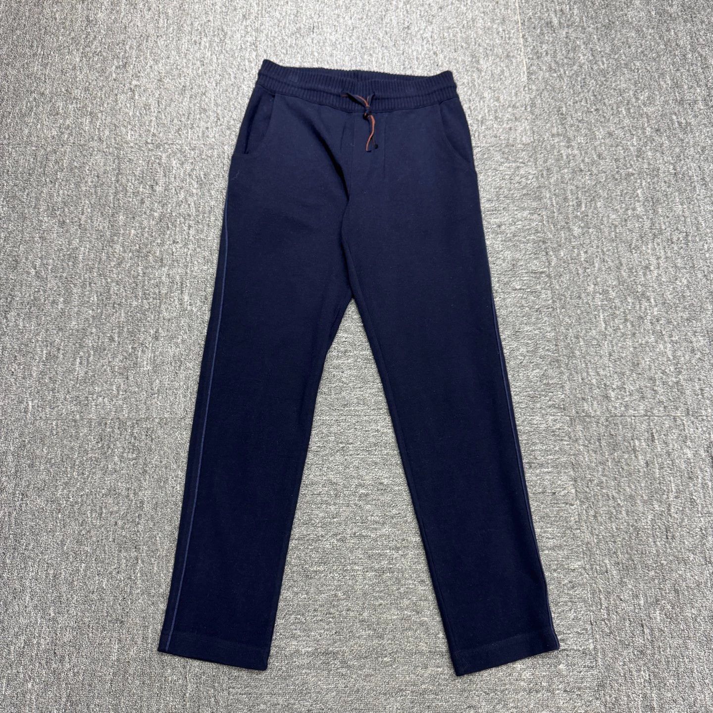 Loro Piana Blue Elastic Waist Sweatpants with Drawstring Size US 32 / EU 48 - 1 Thumbnail