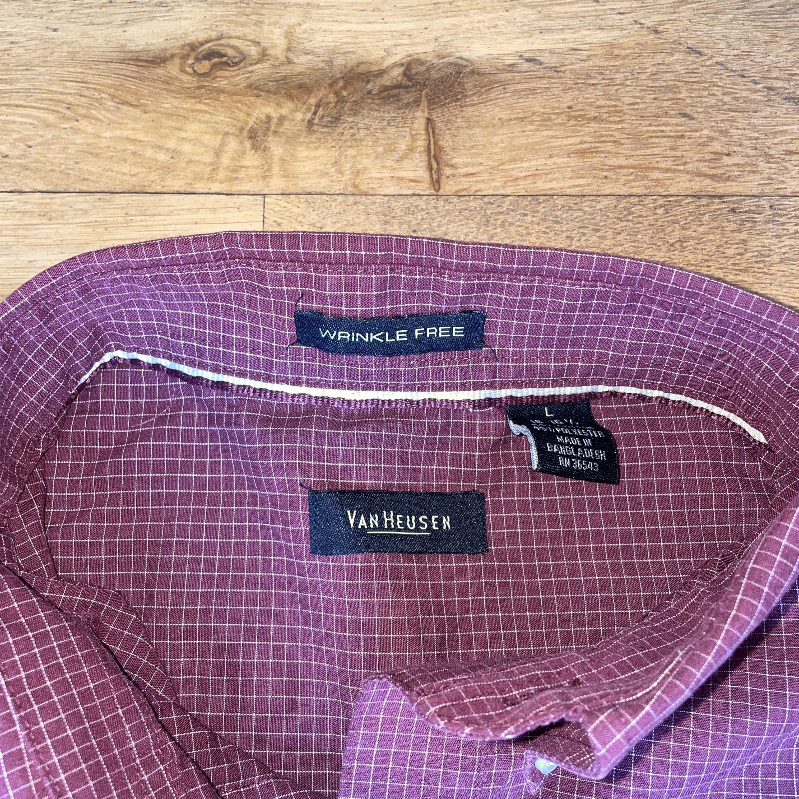 Van Heusen Van Heusen Men's Elegant Shirt Wrinkle Free Size L Size US L / EU 52-54 / 3 - 2 Thumbnail