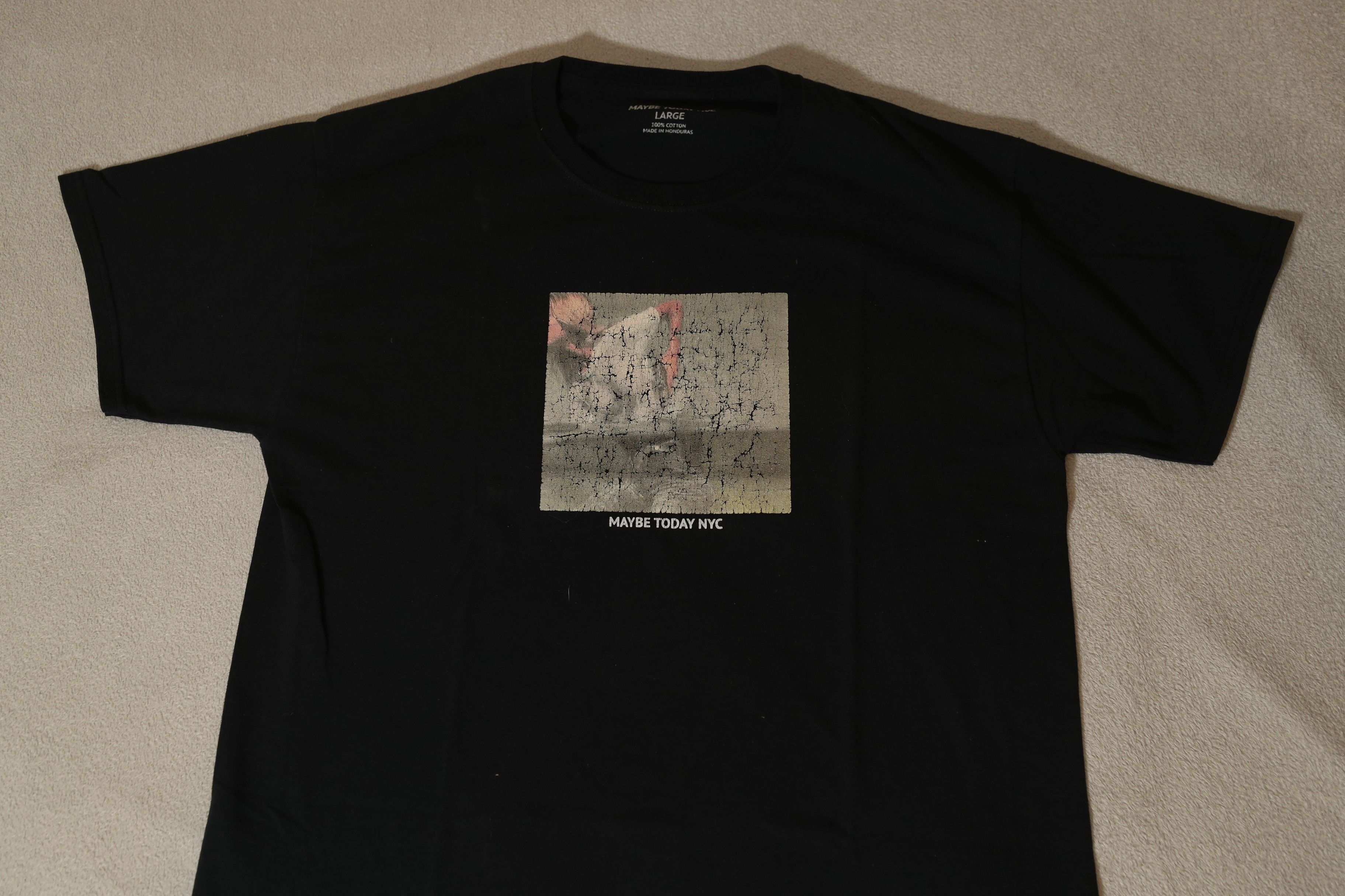 Other Maybe Today Raw Hem Tee (L) Size US L / EU 52-54 / 3 - 6 Thumbnail