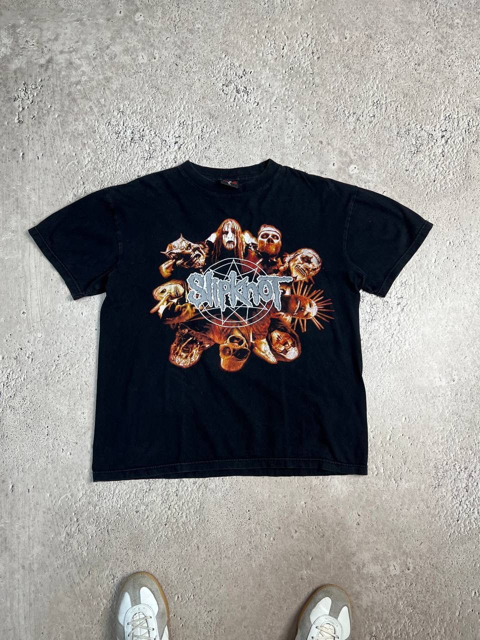 Band Tees × Vintage Vintage 00s Slipknot Lowa Rock Metal T-Shirt Big Logo Y2K Size US L / EU 52-54 / 3 - 1 Thumbnail