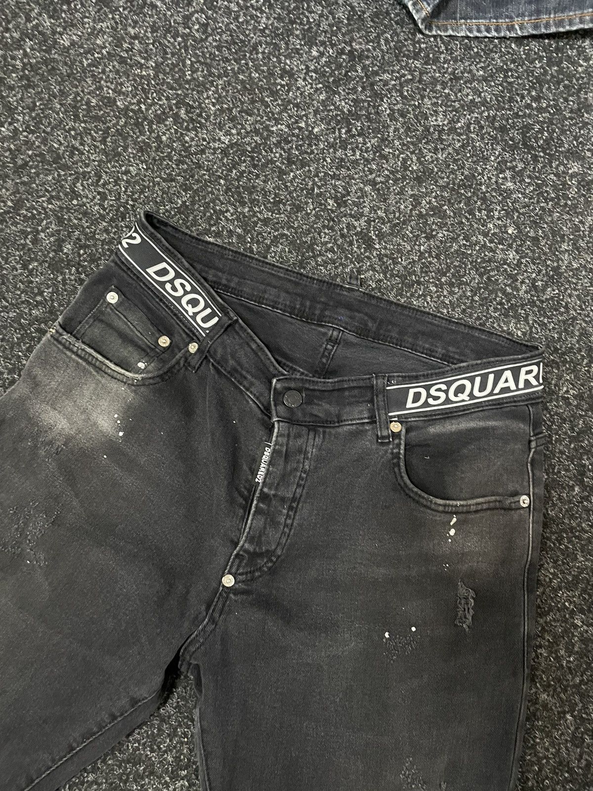 Dsquared2 × If Six Was Nine Vintage Dsquared2 black grey Mud Wash Jeans pants joggers Size US 36 / EU 52 - 4 Thumbnail