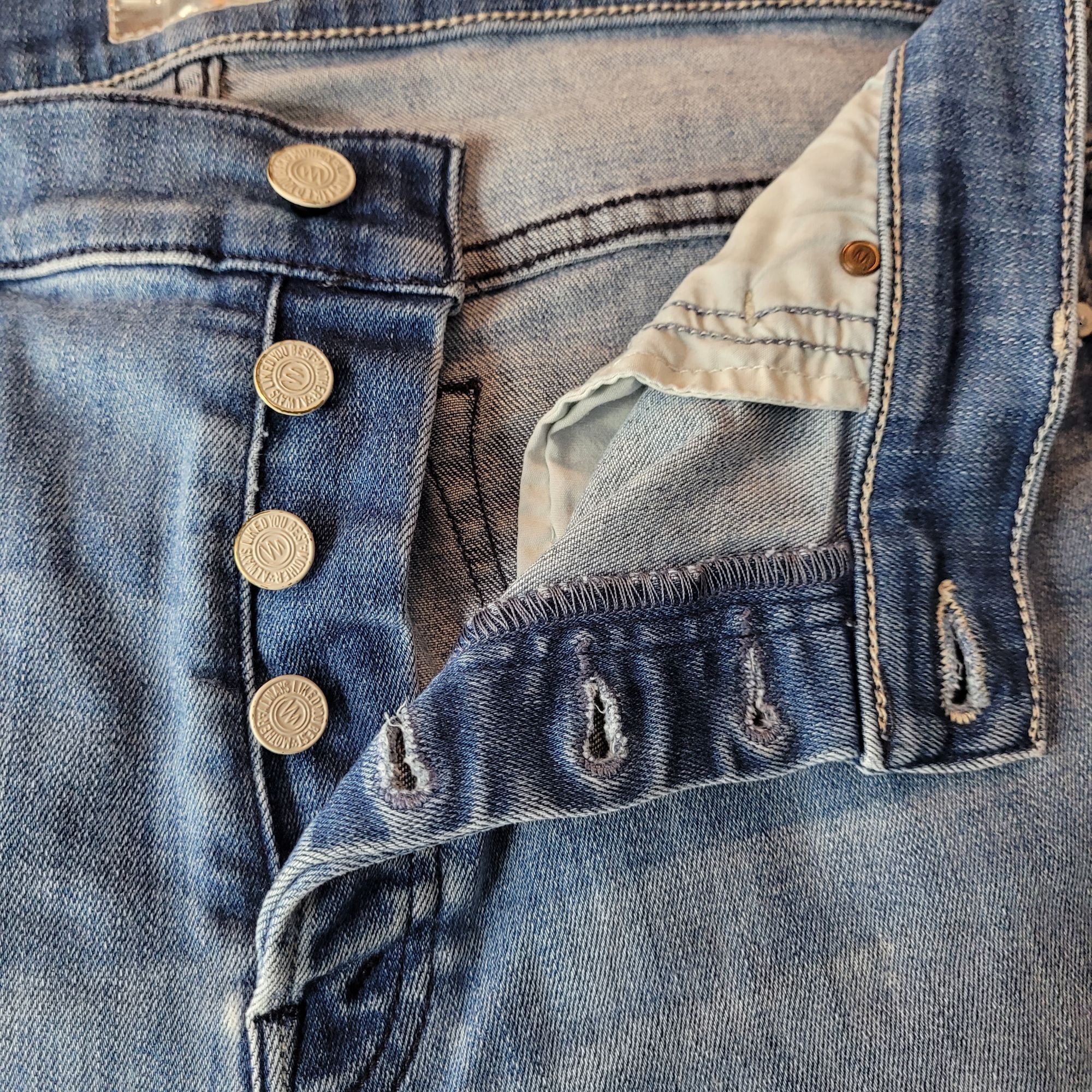 MOTHER Mother The Stunner Ankle Fray Graffiti Girl Jeans 29 Medium Size 29" - 4 Thumbnail