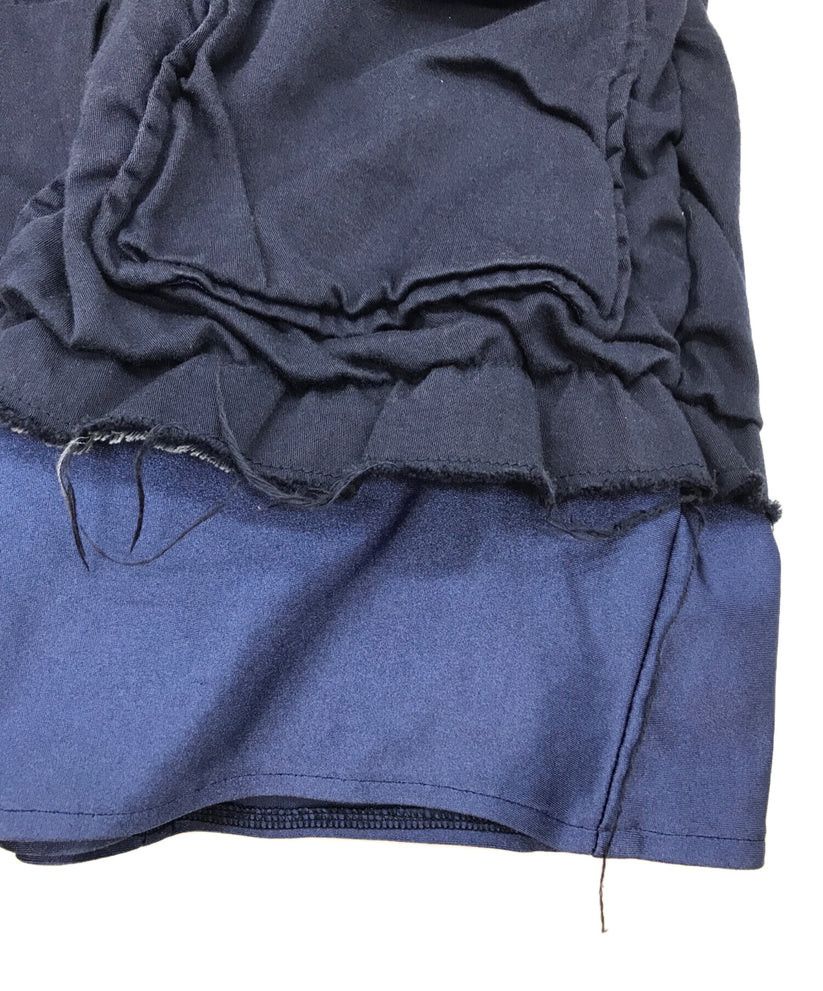 Comme des Garcons o1tko10125 Gathered Layered Jacket in Dark Navy Size S / US 4 / IT 40 - 4 Thumbnail