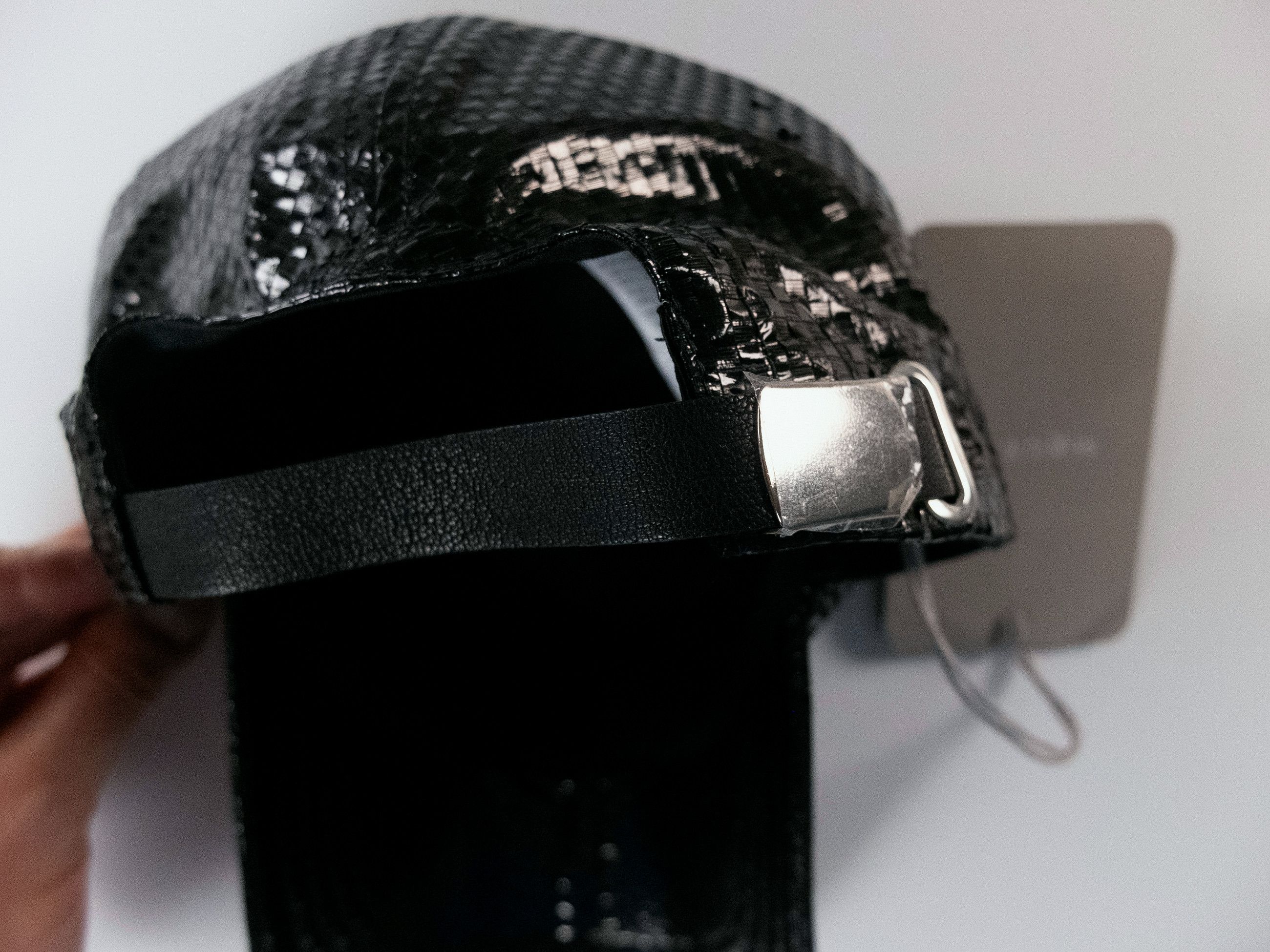 Alexander McQueen ALEXANDER MCQUEEN black Tarpaulin silk baseball cap Medium Size ONE SIZE - 9 Thumbnail