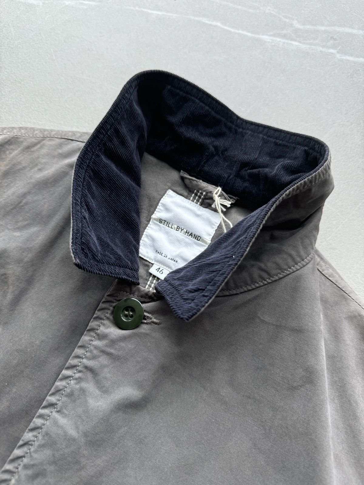 STILL BY HAND Still By Hand Japan Mens Military Khaki Green Hunting Jacket Size US S / EU 44-46 / 1 - 3 Thumbnail