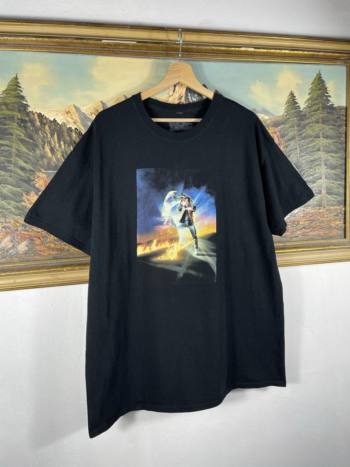 Band Tees × Vintage Black Vintage Retro Y2k 00s T shirt Tee Back To The Future Size US XL / EU 56 / 4 - 3 Thumbnail
