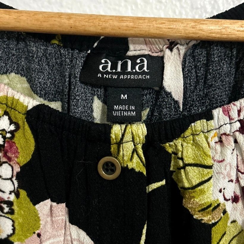 Other ANA A New Approach Floral Long Balloon Sleeve Blouse Size M / US 6-8 / IT 42-44 - 2 Thumbnail