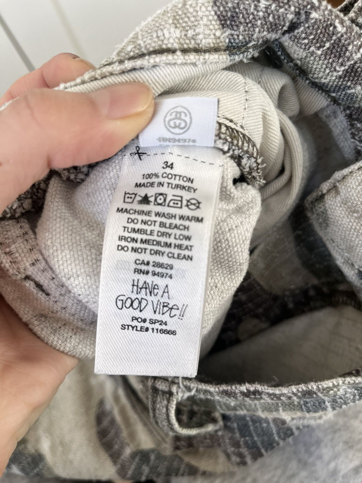 Stussy Stüssy Big Ol‘ Canvas Jean Needle Punch Pants Size US 34 / EU 50 - 22 Thumbnail