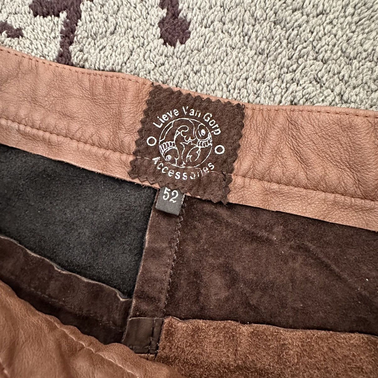 Lieve Van Gorp Archive Lieve Van Gorp Patchwork Leather Pants Vintage Size US 31 - 3 Thumbnail