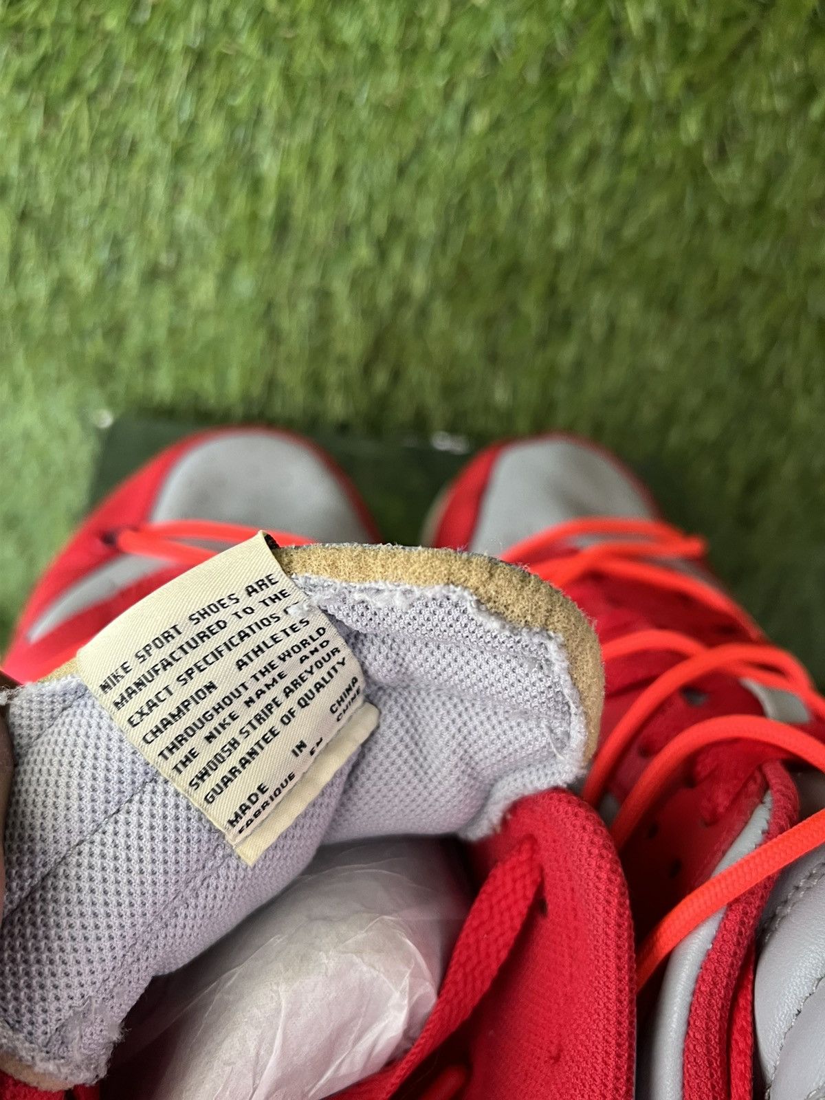 Nike × Off-White Nike Dunk Low Off-White University Red Size US 14 / EU 47 - 11 Thumbnail
