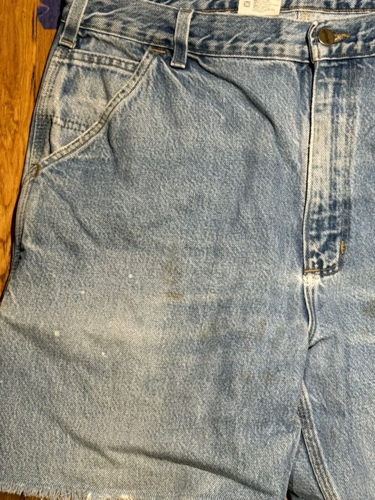 Carhartt Vintage Carhartt Faded Cutoff Jean Shorts Size US 36 / EU 52 - 2 Thumbnail