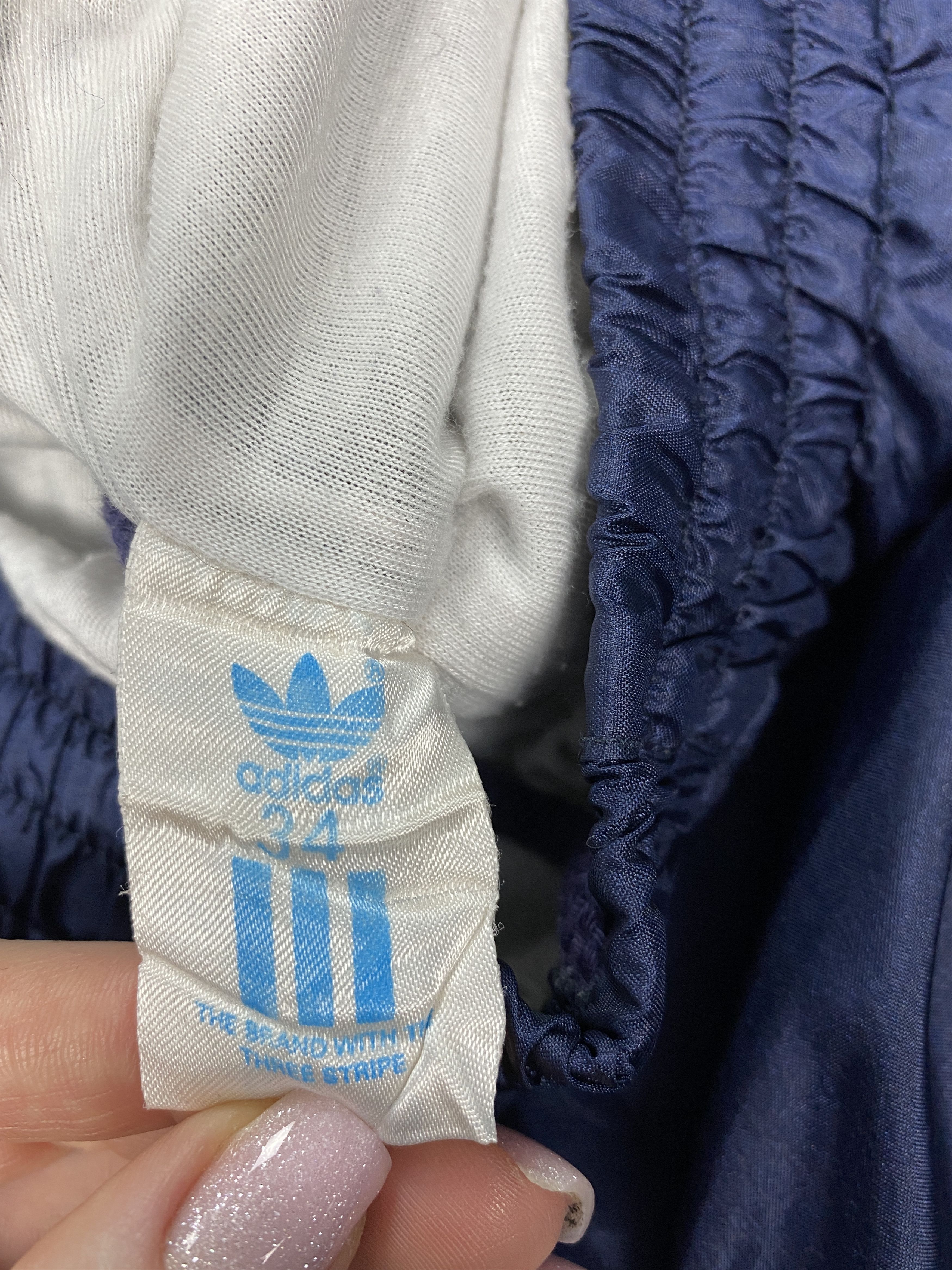 Adidas × Vintage Adidas Team vintage baggy parachute nylon track pants y2k Size US 34 / EU 50 - 8 Thumbnail