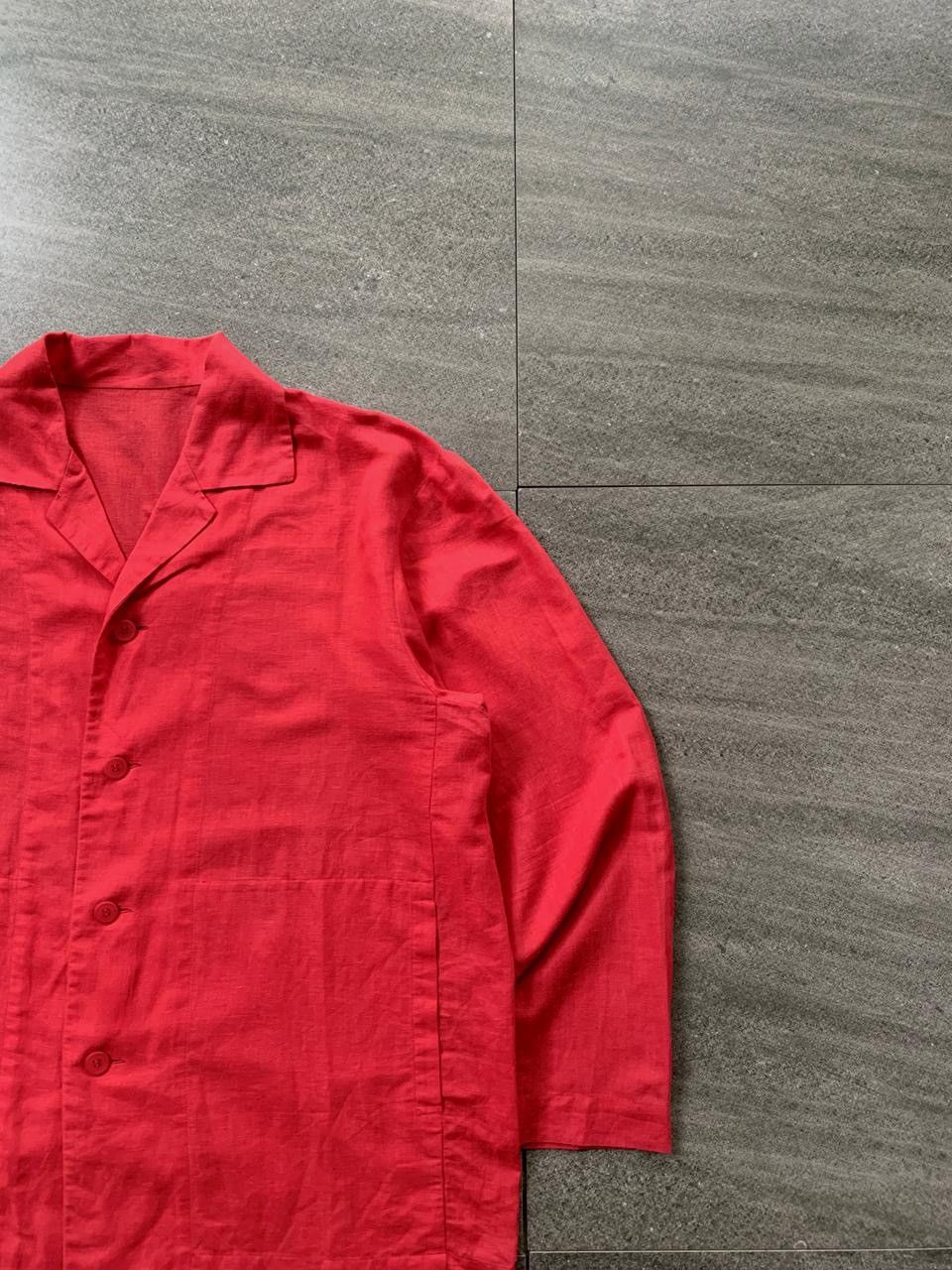 Homme Plisse Issey Miyake FREE TAX!l Homme Plisse Open Collar Shirt/Jacket Size US L / EU 52-54 / 3 - 3 Thumbnail