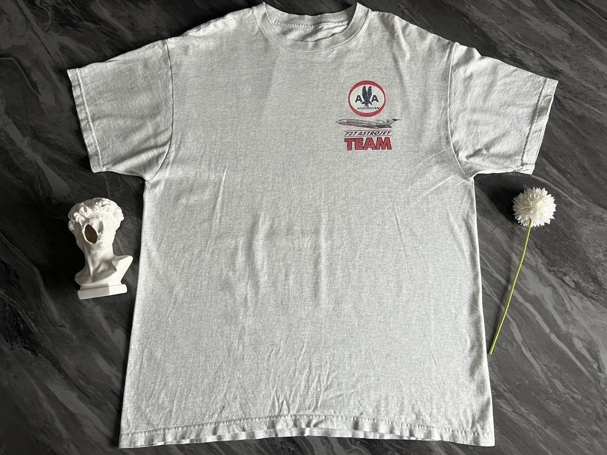 Vintage American Airline : Boeing 727 Astrojet Team 1964 1993 Size US XL / EU 56 / 4 - 3 Thumbnail