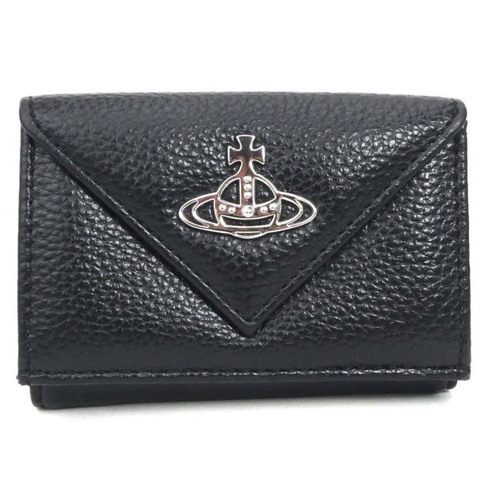 Vivienne Westwood VIVIENNE WESTWOOD Trifold Wallet Leather Black Unisex ...