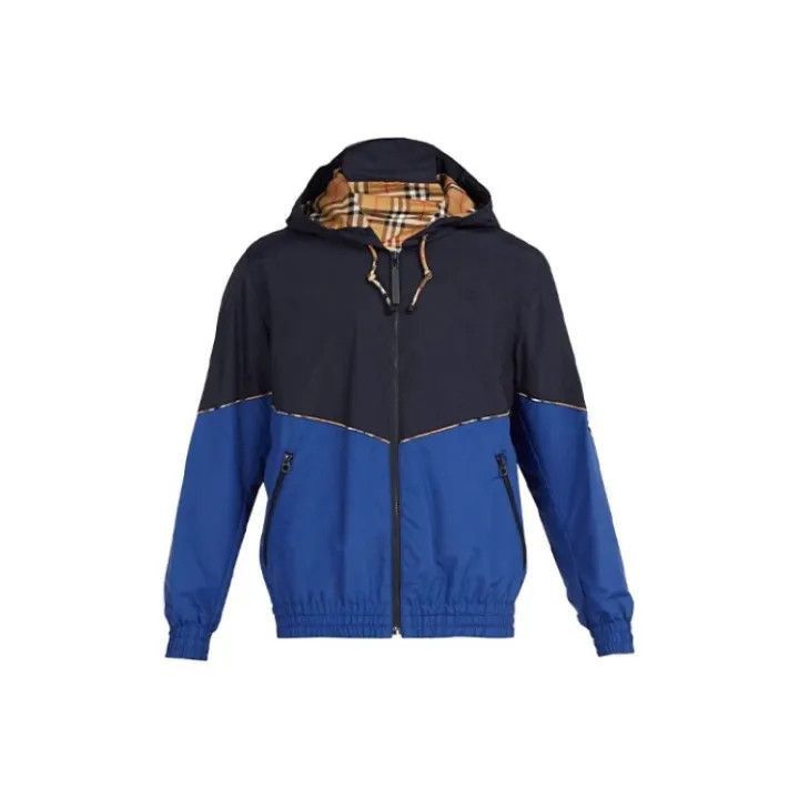 Burberry Burberry Burberry Hooded Rain Jacket in Navy Blue-2507 Size US M / EU 48-50 / 2 - 1 Thumbnail