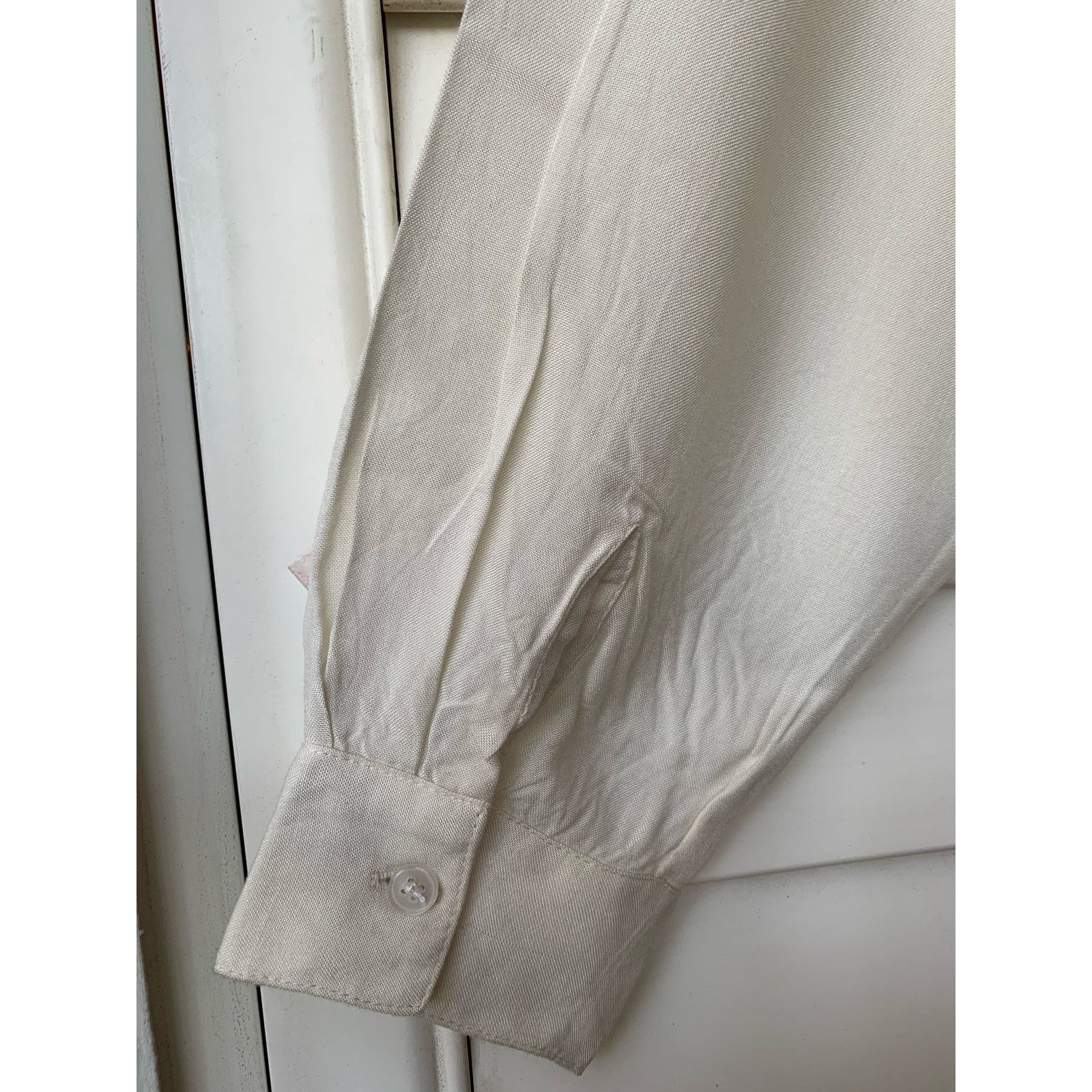 Vintage Embroidered Western Button Down Off White Shirt NWT Size XL / US 12-14 / IT 48-50 - 10 Thumbnail