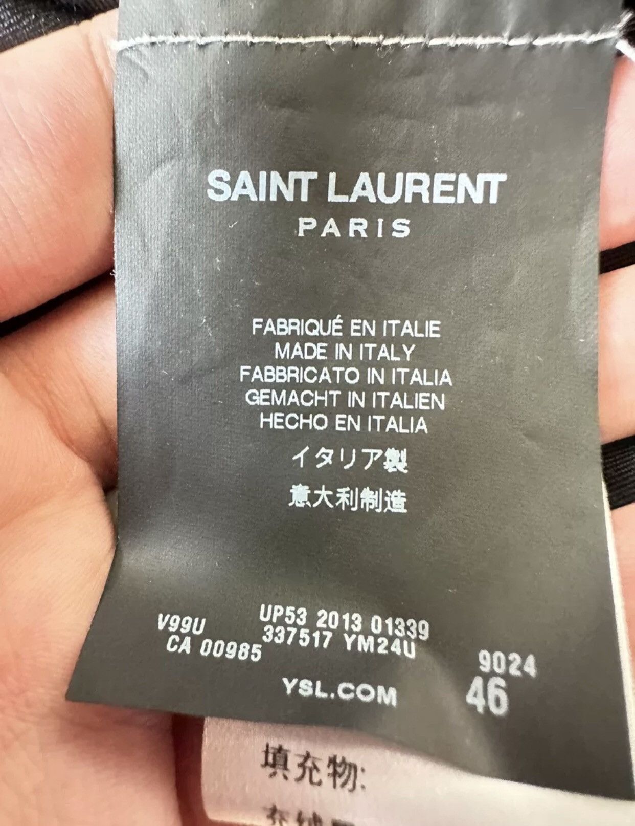 Saint Laurent Paris × Yves Saint Laurent Saint Laurent slp houndstooth suit 2409-Nextarrow Size 46S - 3 Thumbnail