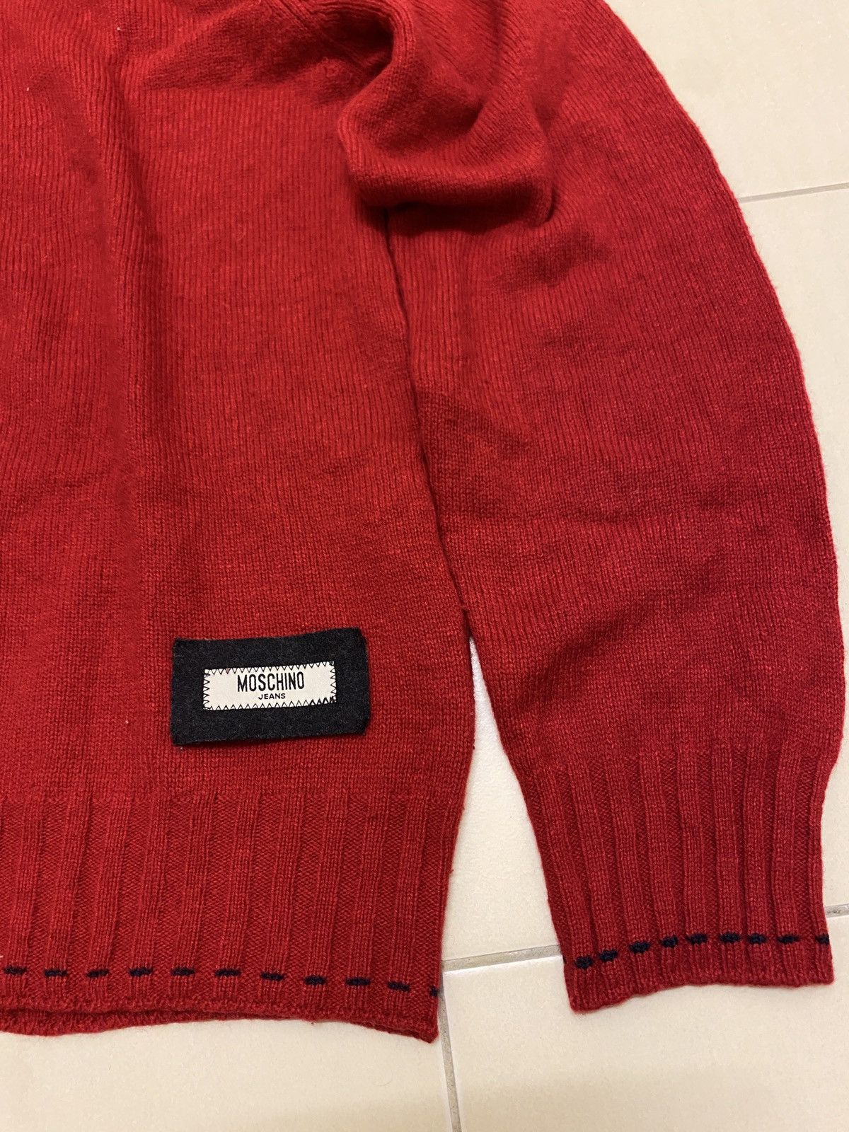 Moschino Moschino Jeans Turtle Neck Wool Sweater Size US M / EU 48-50 / 2 - 2 Thumbnail