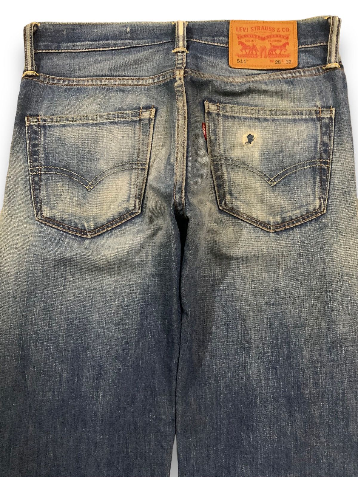 Levi's Vintage Clothing Vintage Y2K Levis 511 Japan Slim Straight Ripped Grunge Jean Size US 29 - 12 Thumbnail