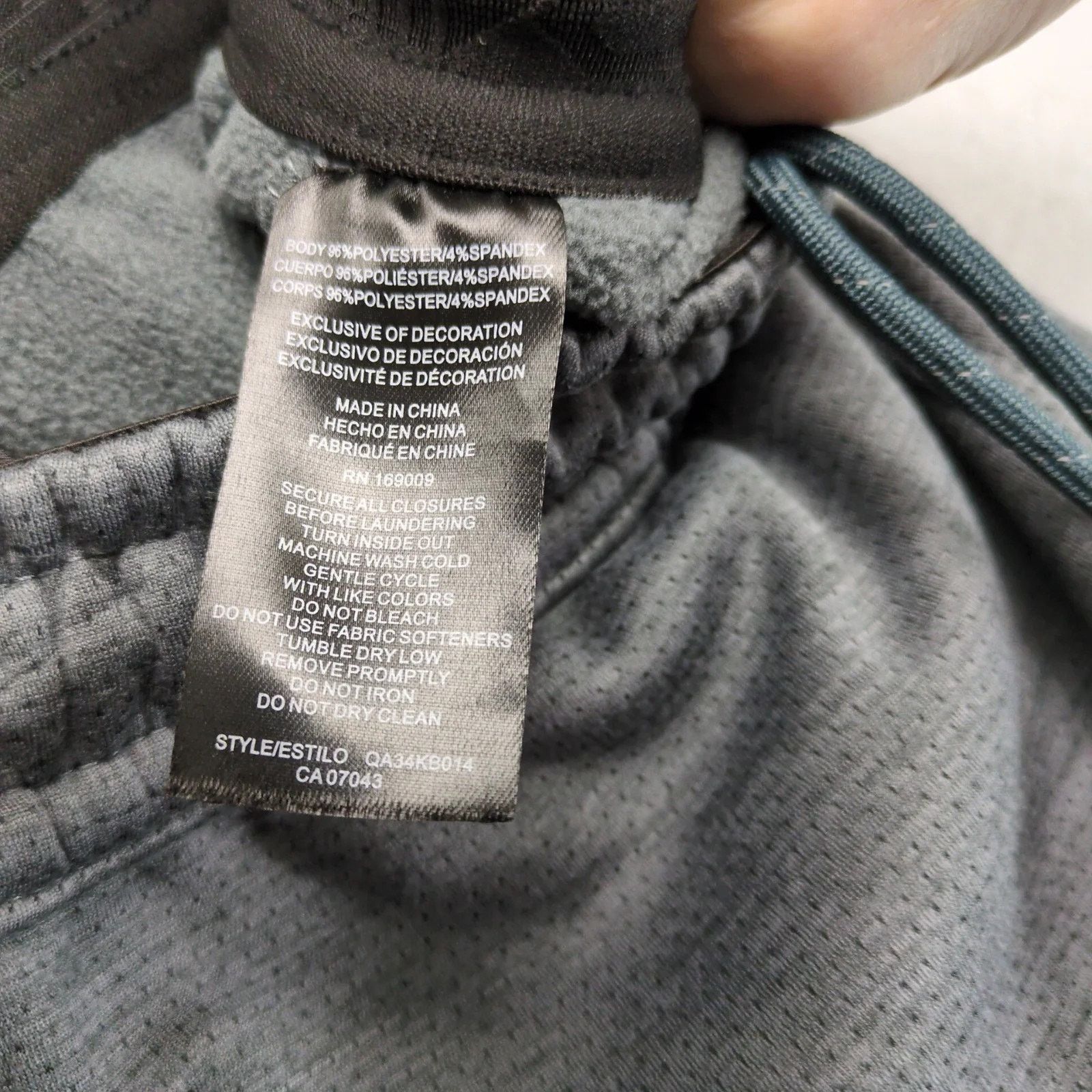 Quiksilver Quiksilver Gray Fleece Lined Jogger Sweatpants Men's S Zip Size US 30 / EU 46 - 4 Thumbnail