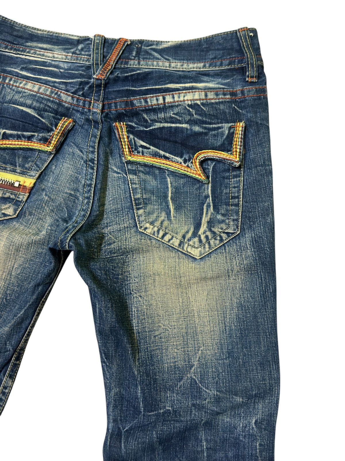 Hysteric Glamour × Japanese Brand × Seditionaries Flared PURE PARADISE Seditionaries Mud Wash Claw Mark Design Size US 30 / EU 46 - 17 Thumbnail