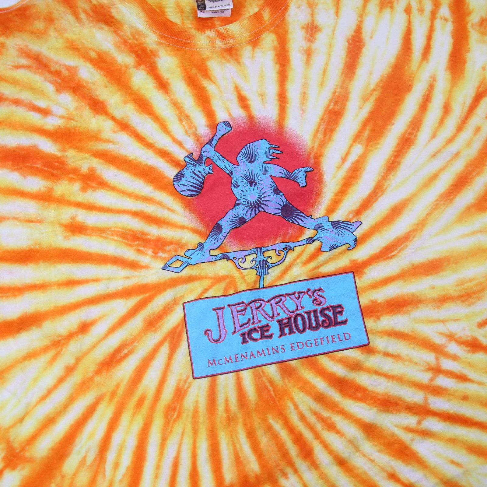 Vintage Mcmenamins "Jerry's Ice House" Tie Dye Graphic T Shirt - XL Size US XL / EU 56 / 4 - 2 Thumbnail