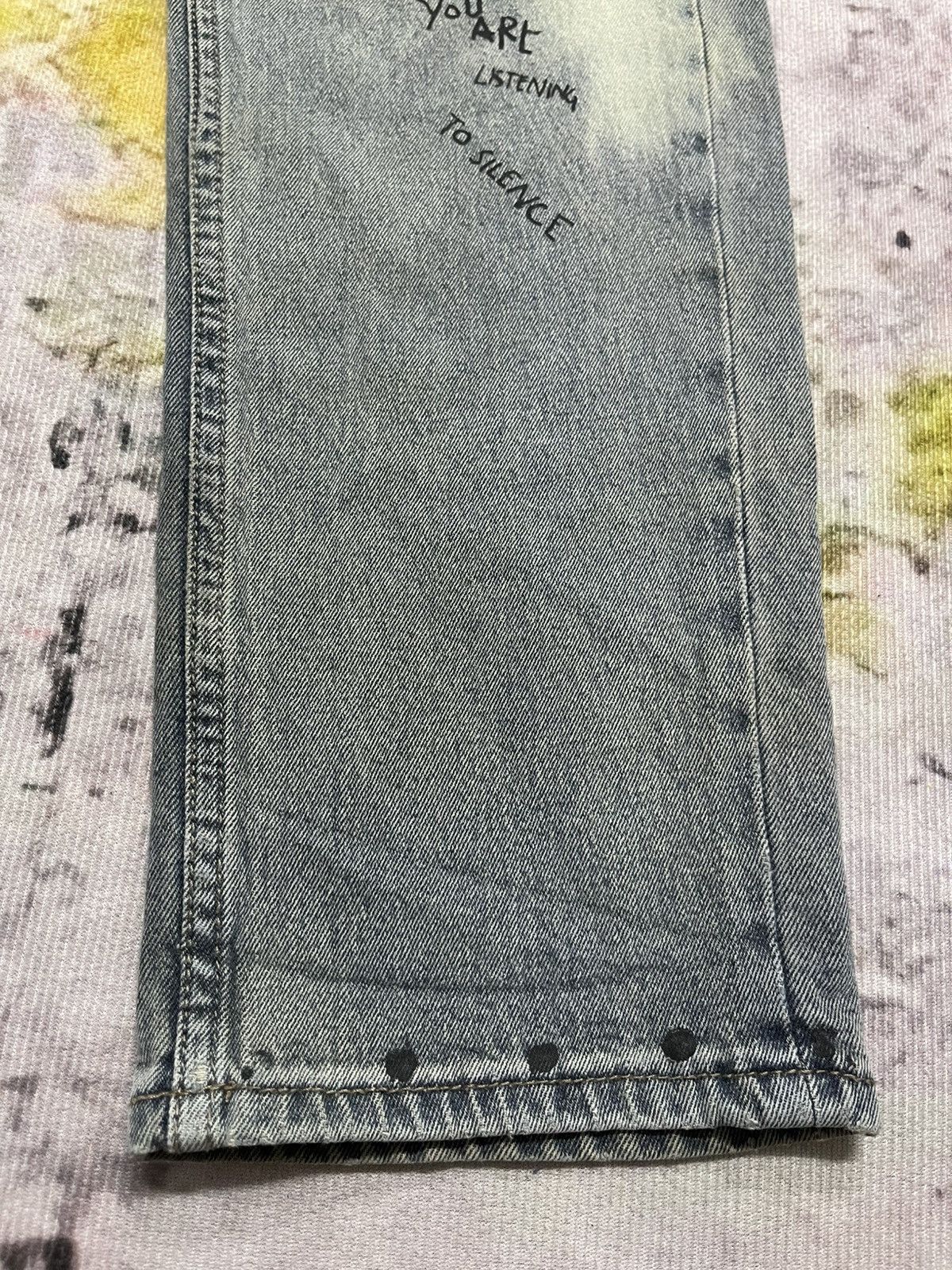 Cheap Monday × Japanese Brand Cheap Monday Japan Painted Skinnny Jeans Size US 37 - 6 Thumbnail