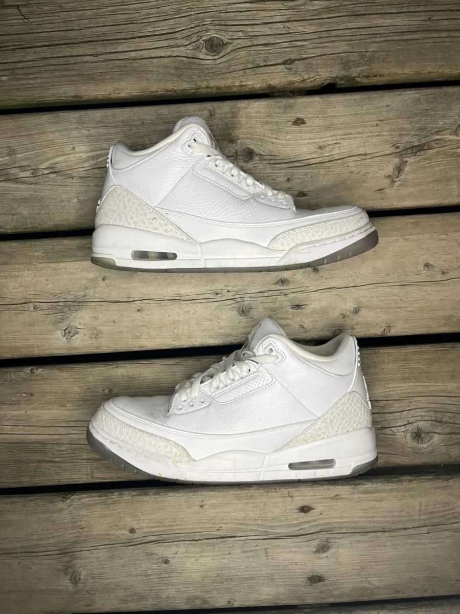 Jordan Brand 2018 Pure White Air Jordan Retro 3 With OG Box Size US 10 / EU 43 - 1 Thumbnail