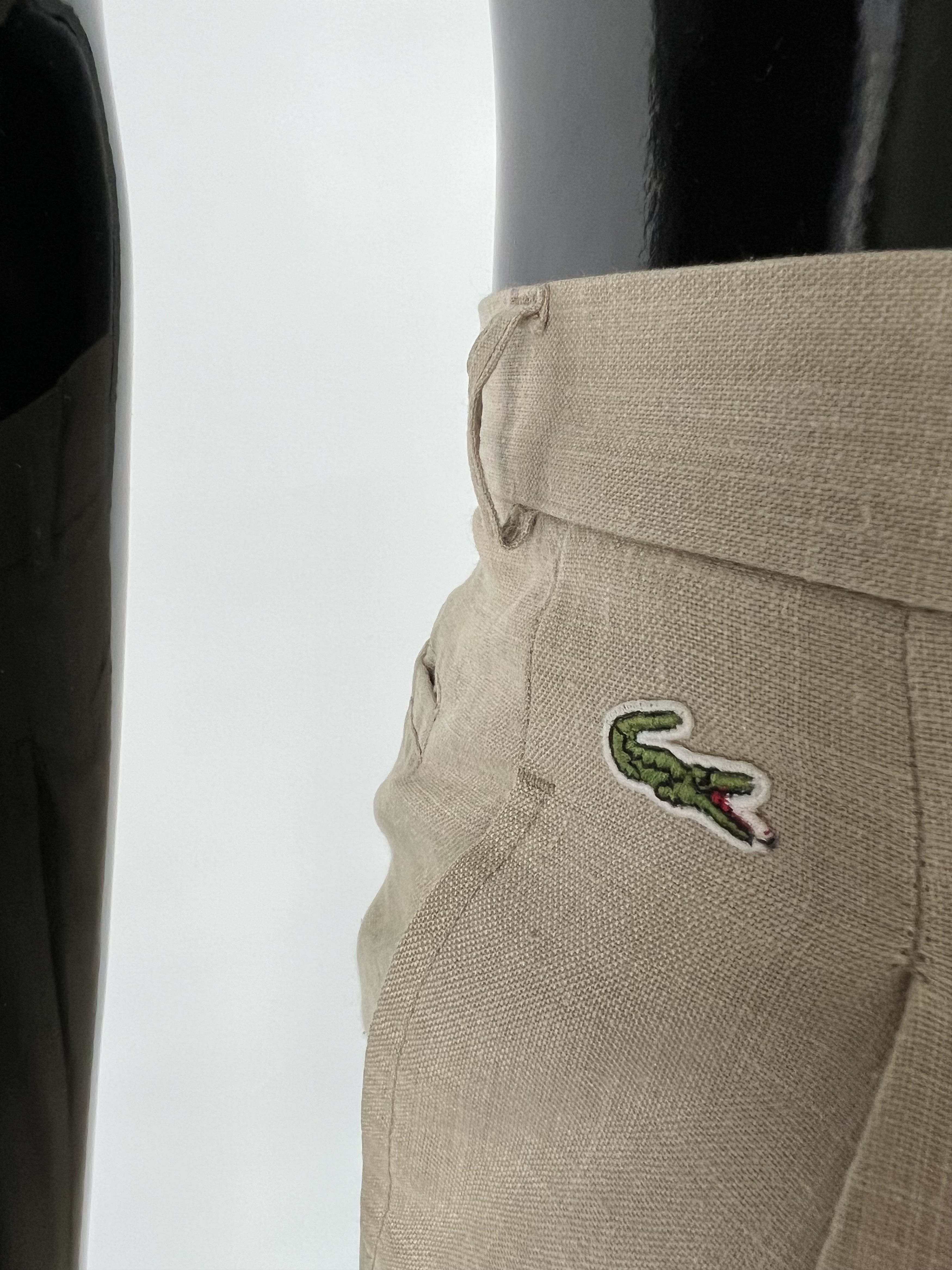 Lacoste × Vintage Chemise Lacoste Vintage Men's Beige Bermuda Shorts Size XS/S Size US 30 / EU 46 - 4 Thumbnail
