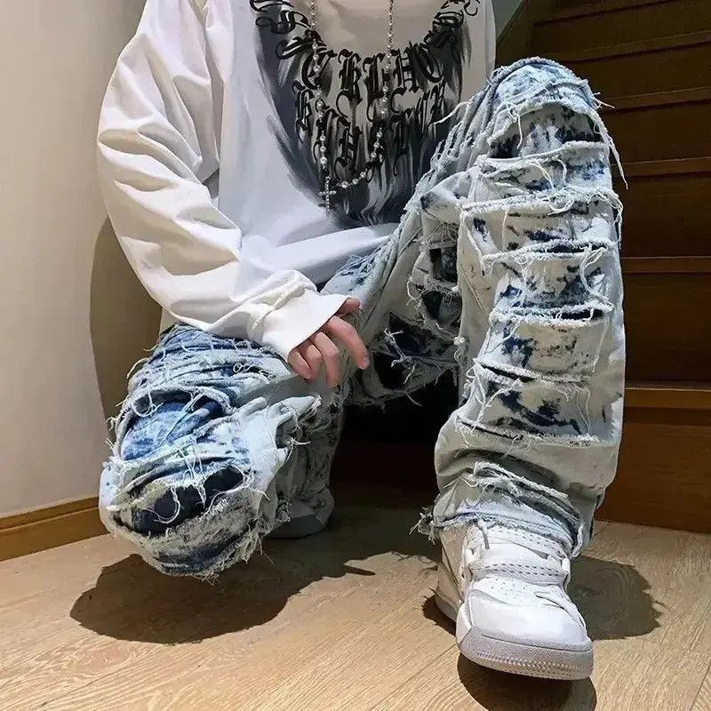 Japanese Brand Y2k Vintage Retro Hip Hop Ripped Jeans Pants Size US 30 / EU 46 - 5 Thumbnail