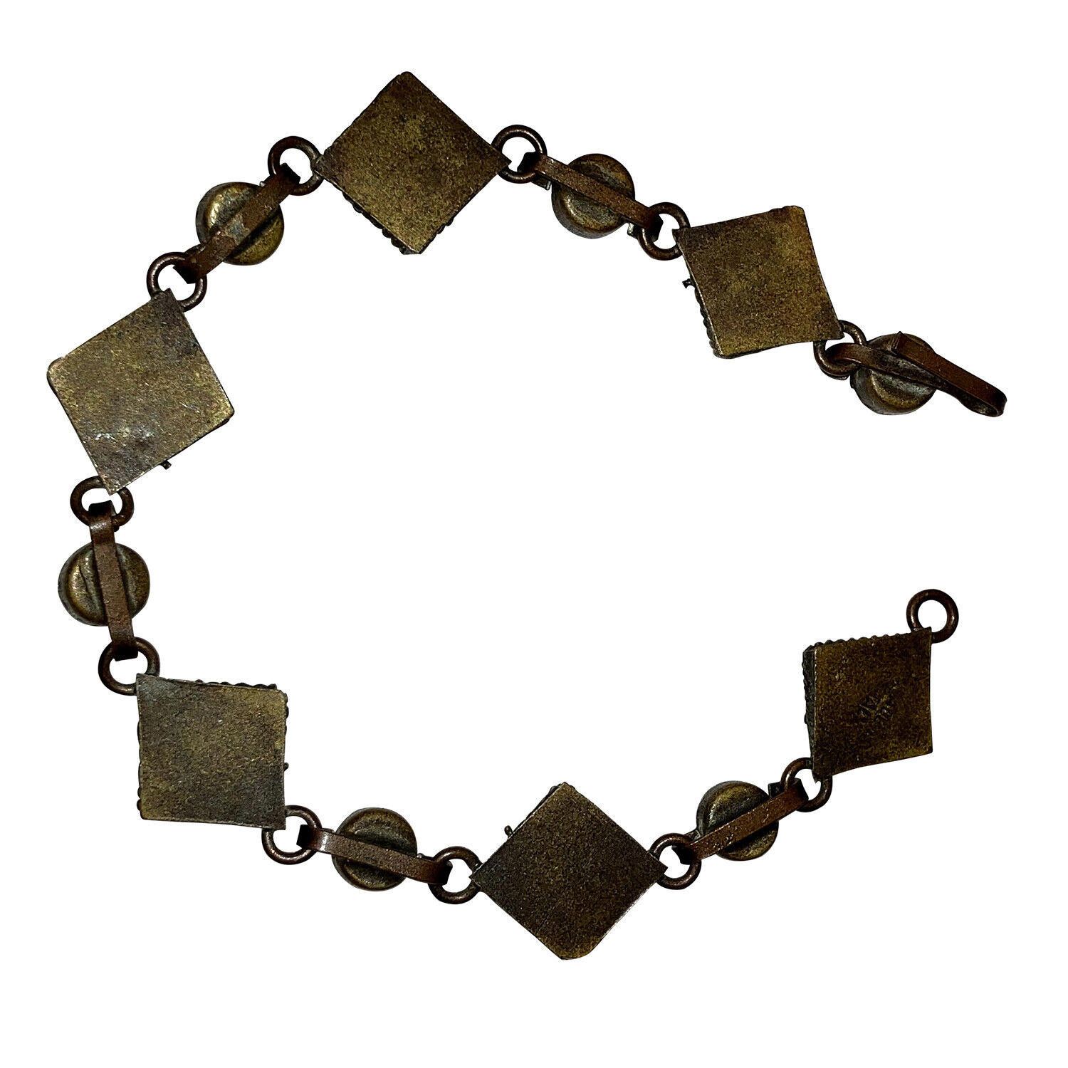 Designer Victorian Micro Mosaic Grand Tour Square Italian Bracelet Size ONE SIZE - 3 Thumbnail