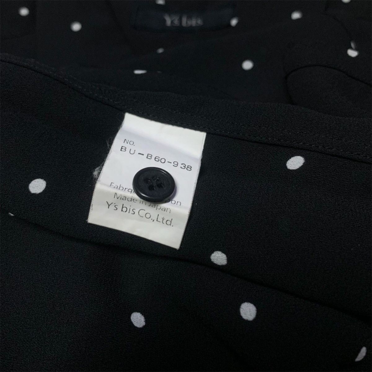 Yohji Yamamoto Y's bis by Yohji Yamamoto Shirt black polka dot Size US M / EU 48-50 / 2 - 4 Thumbnail