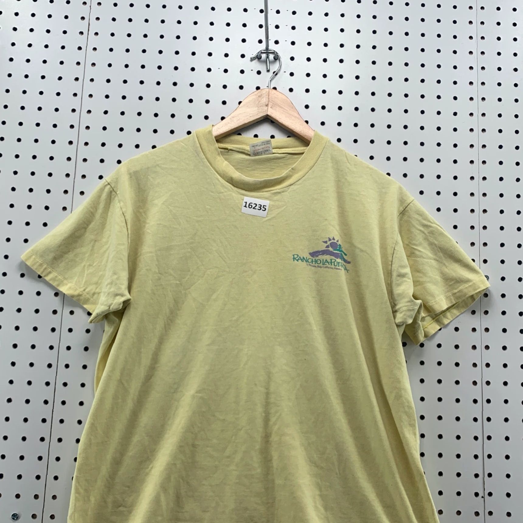 Vintage Vintage 80s Stedman T-Shirt Large Yellow Unisex Crew Neck Cotton Retro BCBaja Cali Size US L / EU 52-54 / 3 - 5 Thumbnail