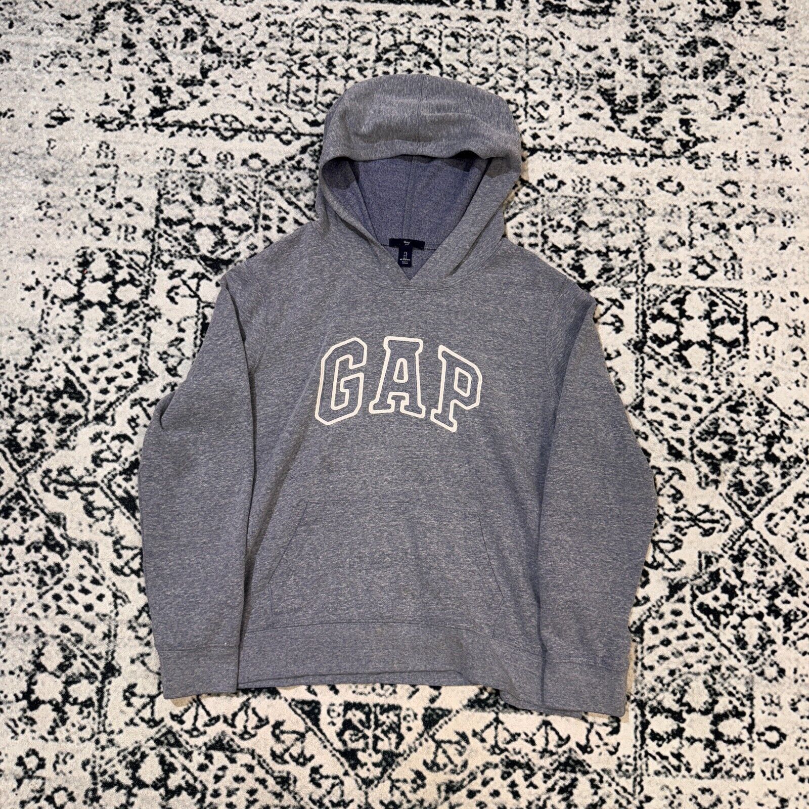 Gap × Vintage Vintage Gap Unisex Gray Cotton Hoodie Size L Y2K 90s Size US L / EU 52-54 / 3 - 1 Thumbnail