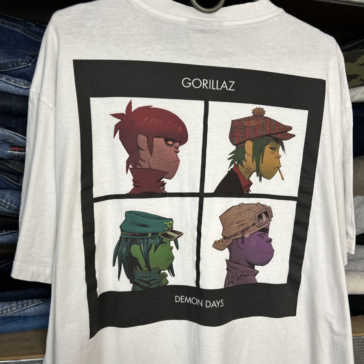 Band Tees Mens Gorillaz Big Logo Streetwear band group tee Size US XL / EU 56 / 4 - 3 Thumbnail
