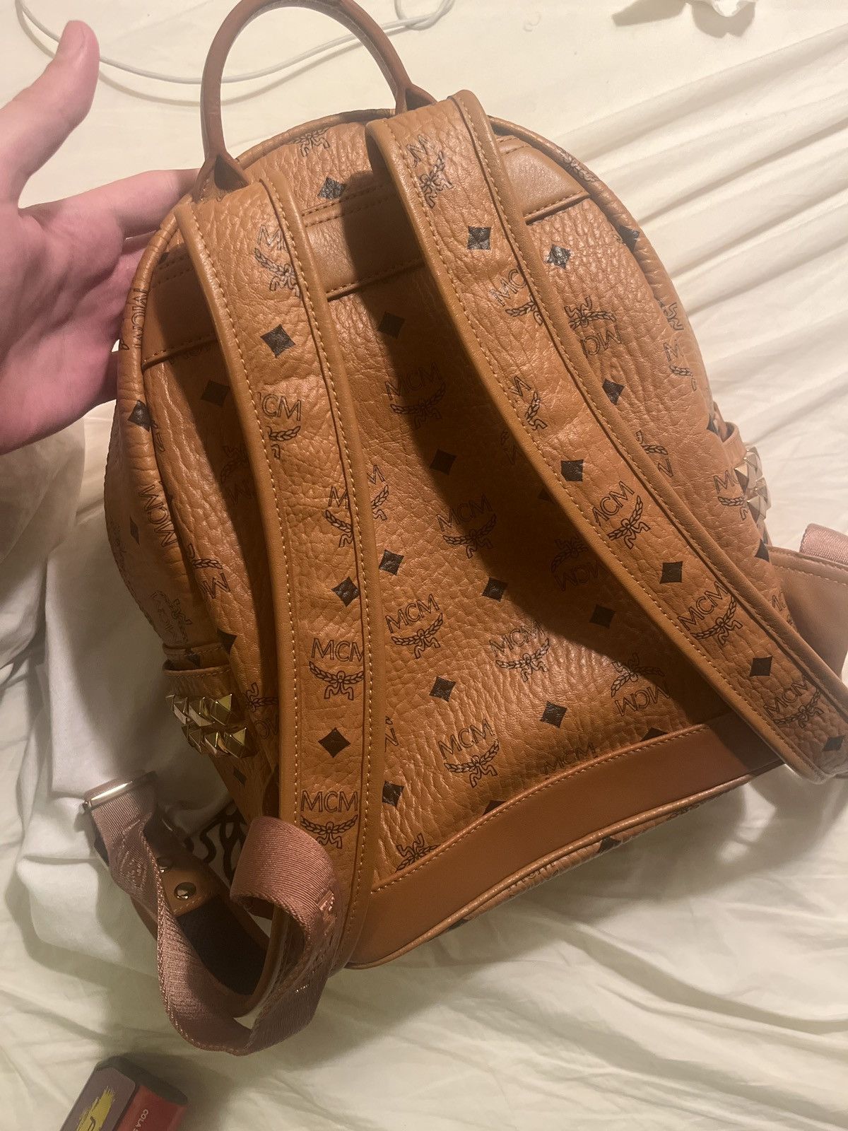 MCM MCM Visetos Stark Side Studs Backpack (S) Size ONE SIZE - 3 Thumbnail