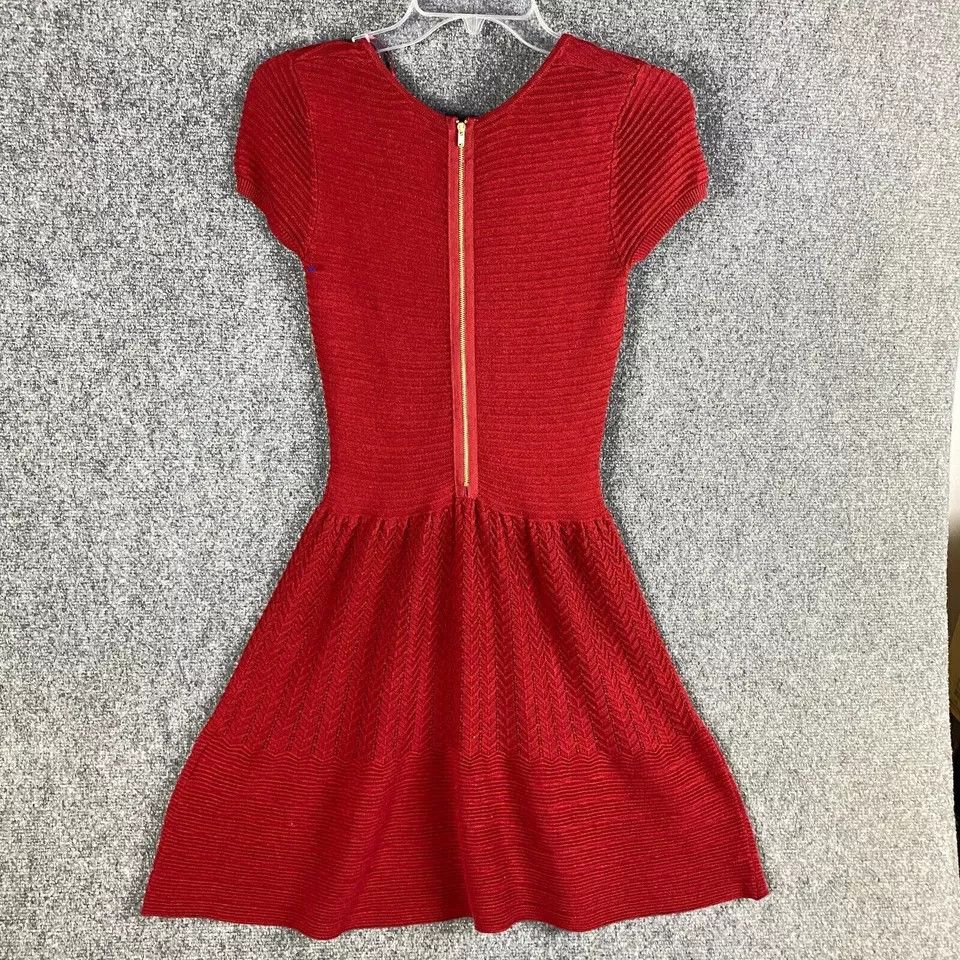 Other Julian Taylor Dress Women's Small A-Line Red Acrylic S Size S / US 4 / IT 40 - 8 Thumbnail