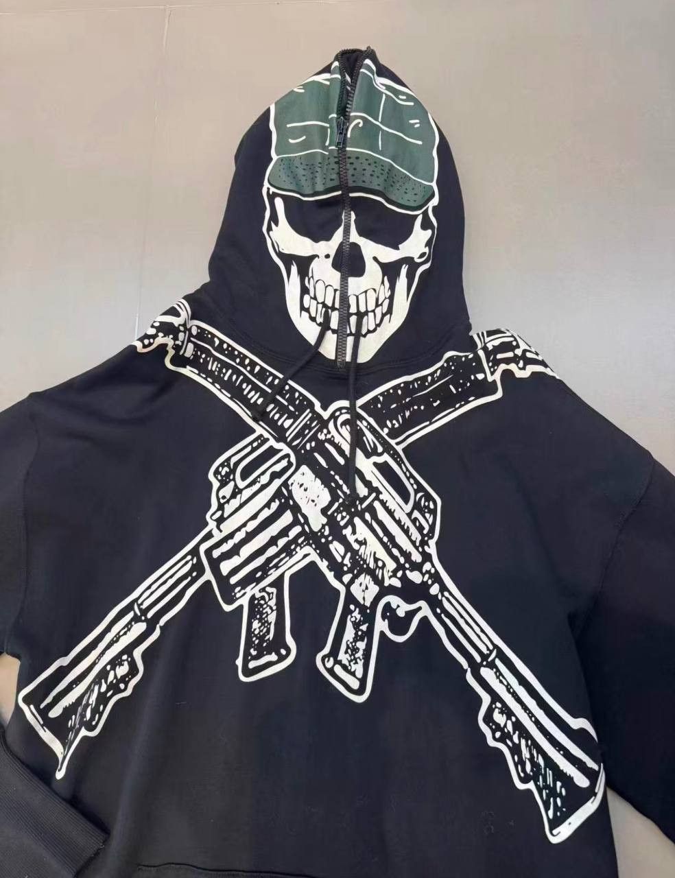 Vetements Vetements 19fw Skull Double Gun zip-up hoodie in excellent Size US M / EU 48-50 / 2 - 2 Thumbnail